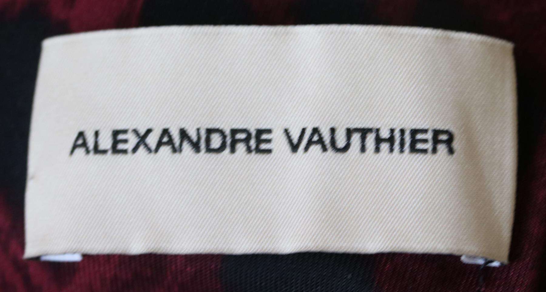 ALEXANDRE VAUTHIER LEOPARD PRINT STRETCH JERSEY MINI DRESS FR 42 UK 14 - Image 4