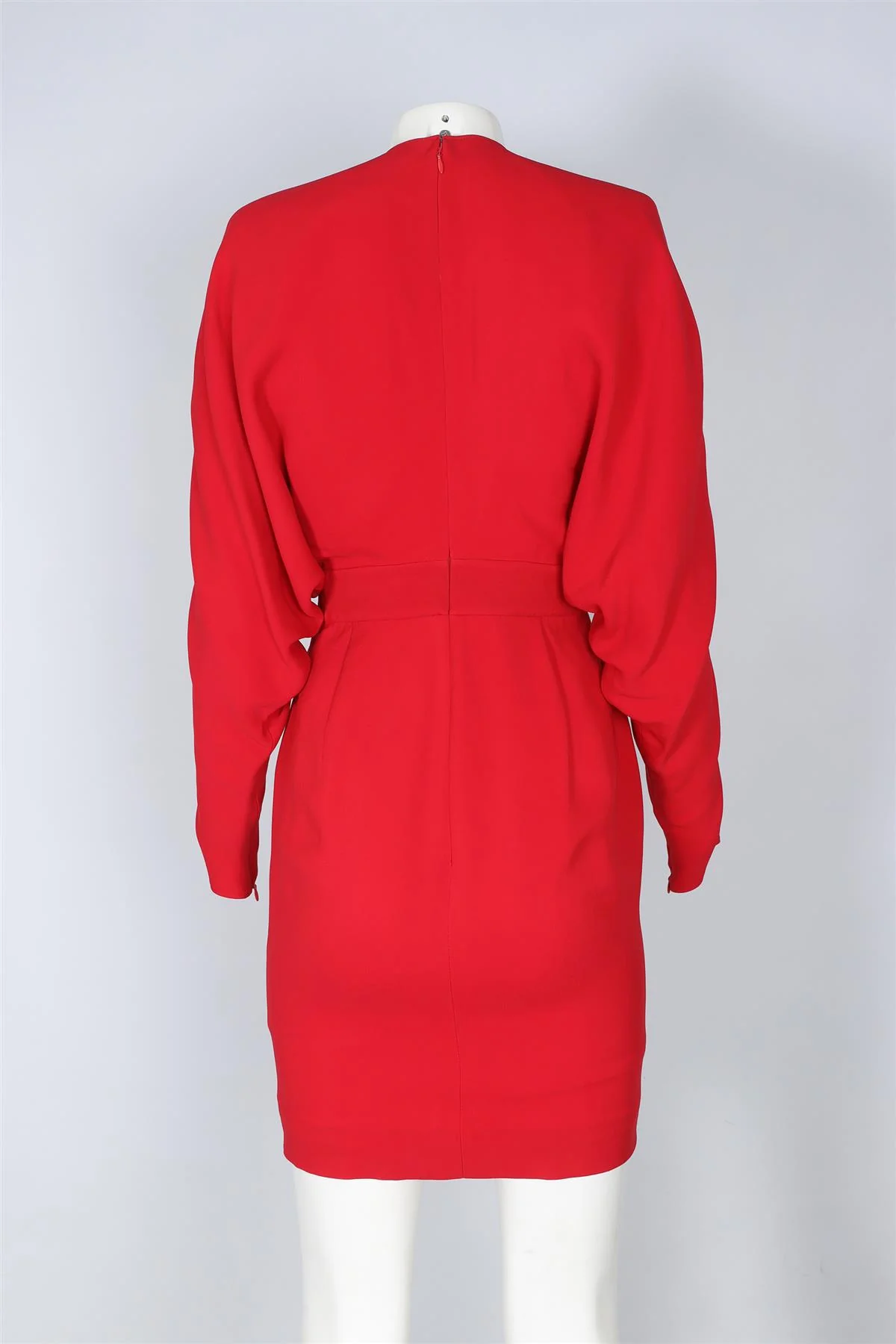 ALEXANDRE VAUTHIER RED CREPE MINI DRESS FR 38 UK 10 - Image 4