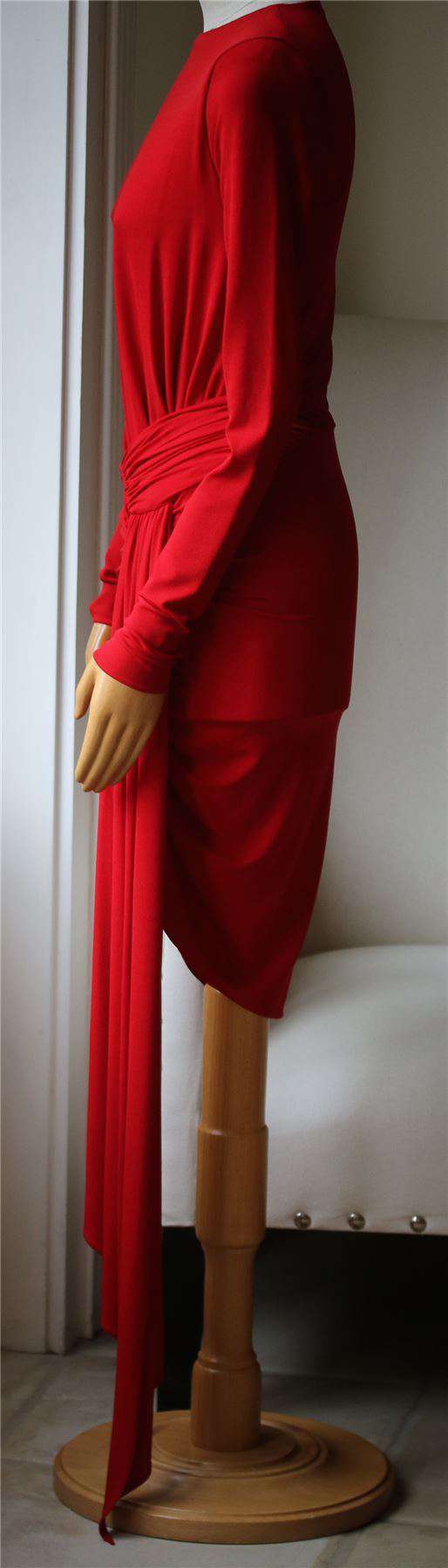 ALEXANDRE VAUTHIER STRETCH-JERSEY DRAPE DRESS FR 40 UK 12 - Image 3