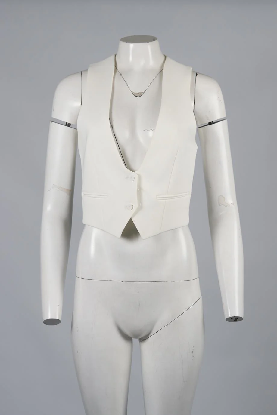 ALEXANDRE VAUTHIER TWILL WAISTCOAT FR 36 UK 8 - Image 2