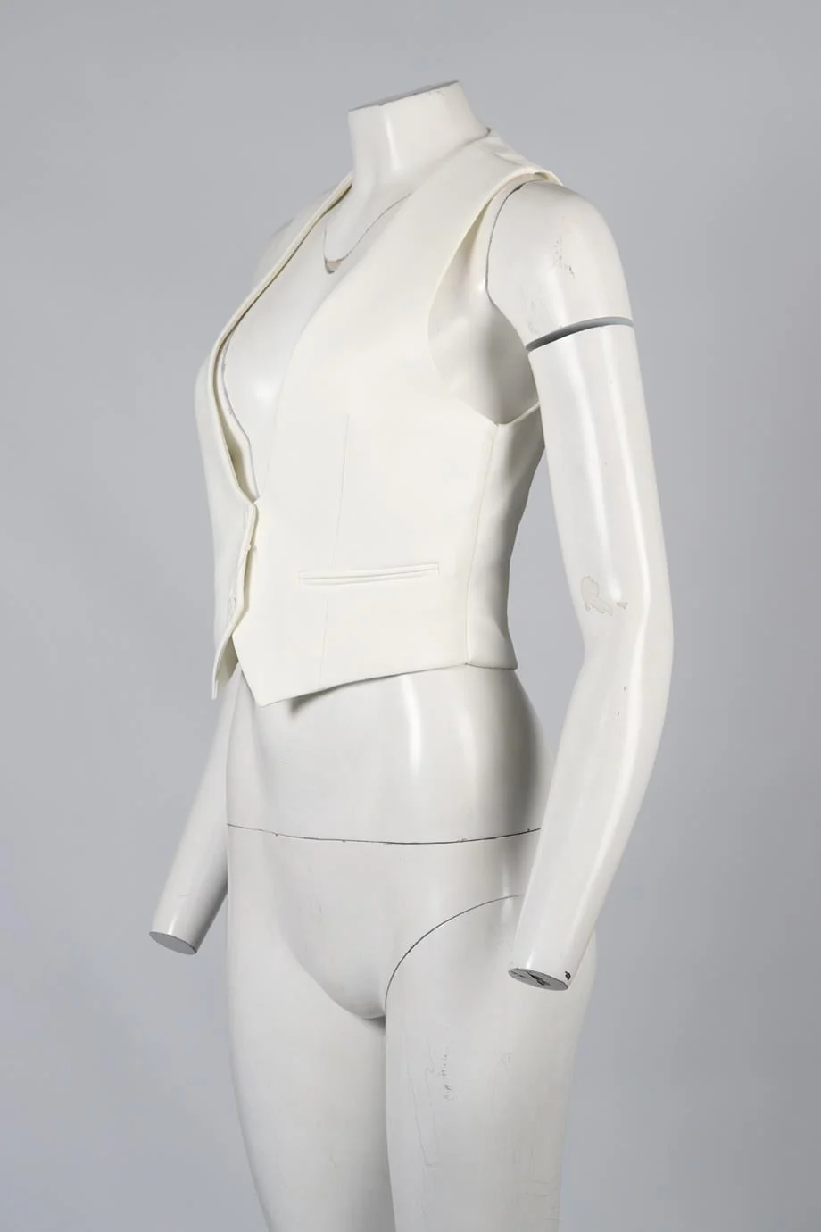 ALEXANDRE VAUTHIER TWILL WAISTCOAT FR 36 UK 8 - Image 3