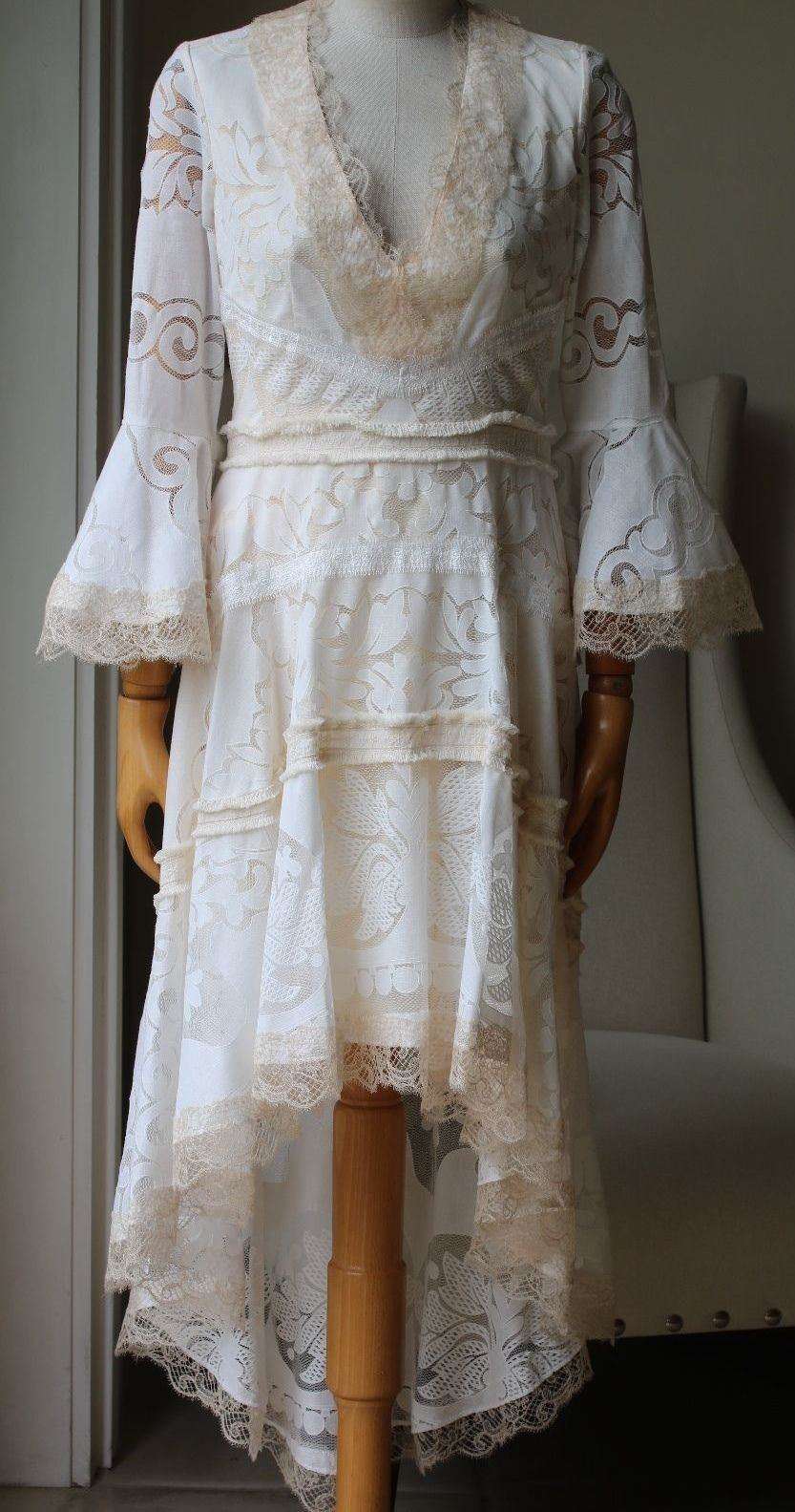 ALEXIS ASH LACE HIGH LOW DRESS MEDIUM - Image 5