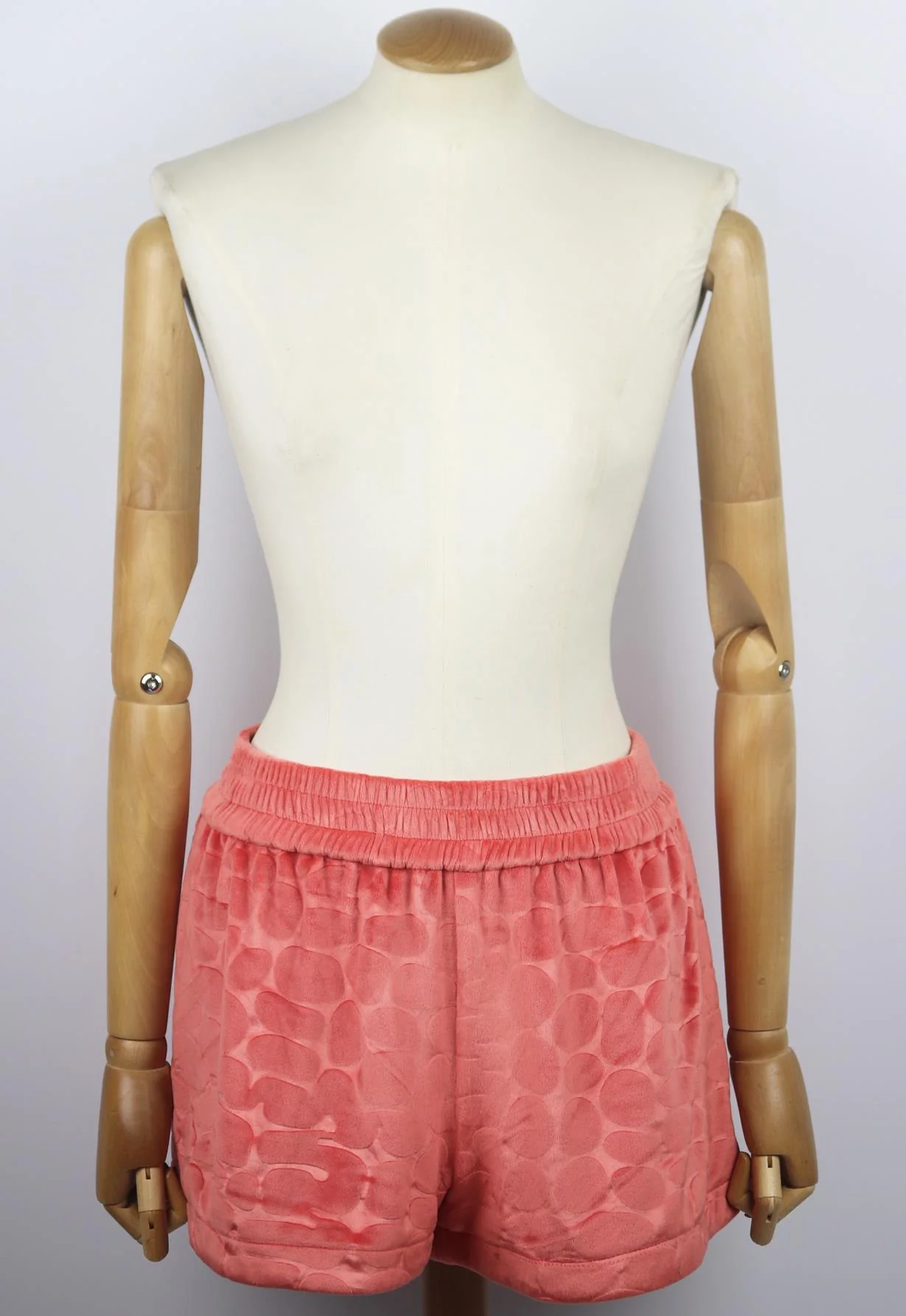 ALEXIS MATIN EMBOSSED VELOUR SHORTS SMALL - Image 2