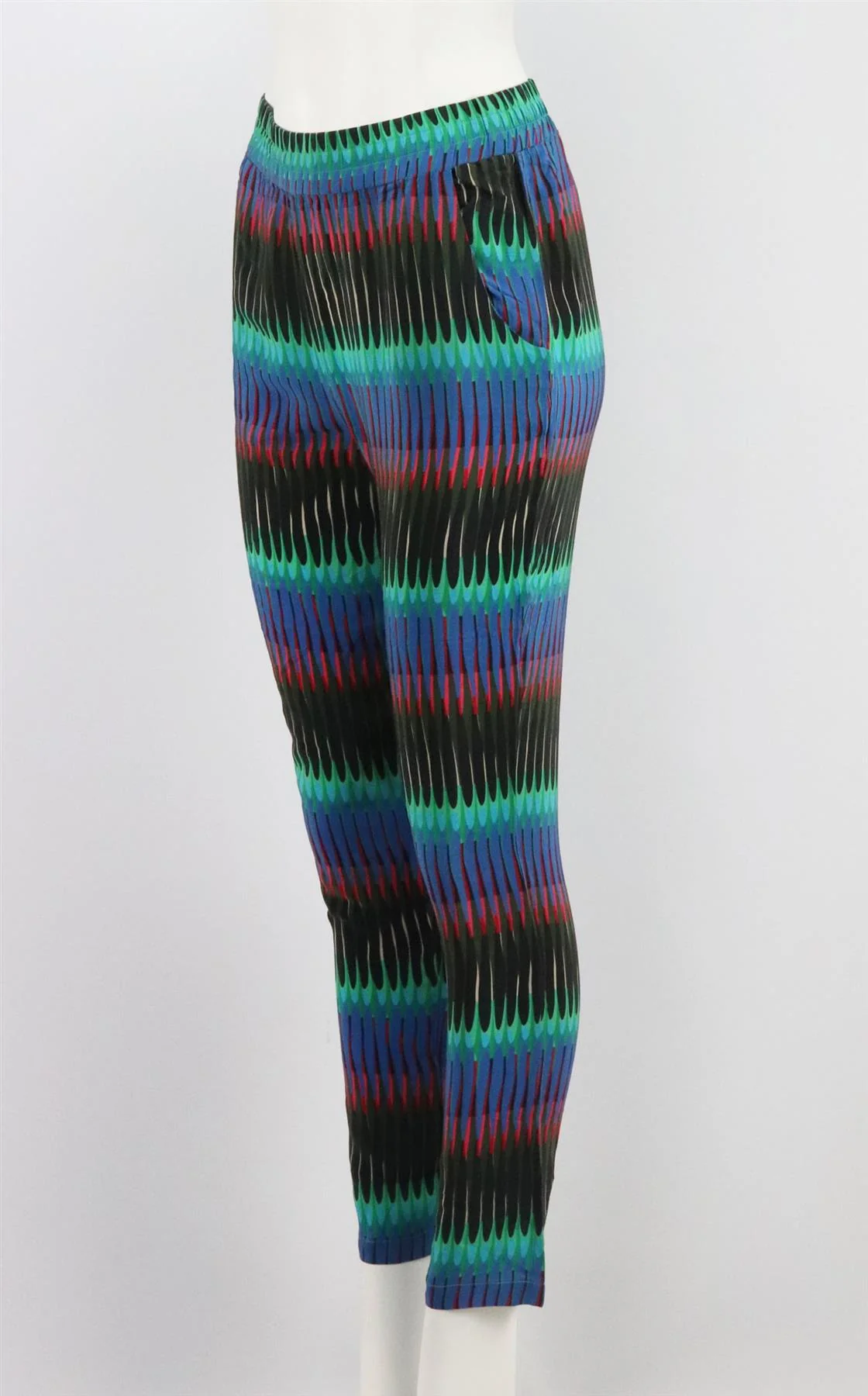 ALEXIS PRINTED WASHED SILK PANTS SIZE XSMALL - Image 3