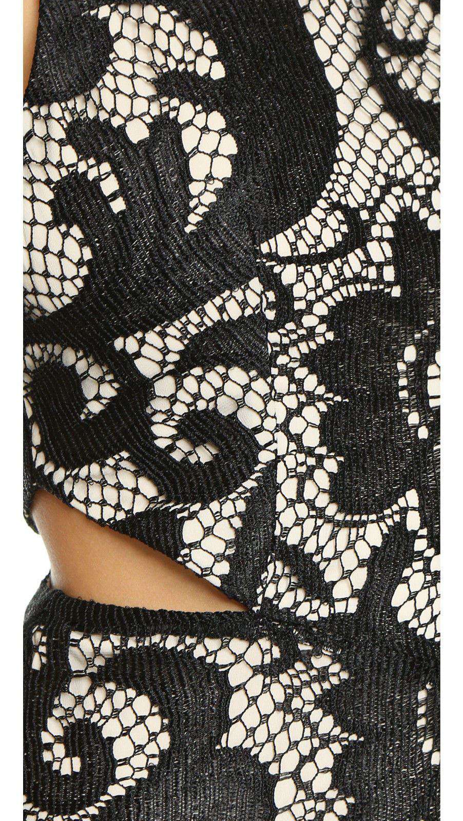 ALICE AND OLIVIA ADEL LACE DRESS US 4 UK 8 - Image 5