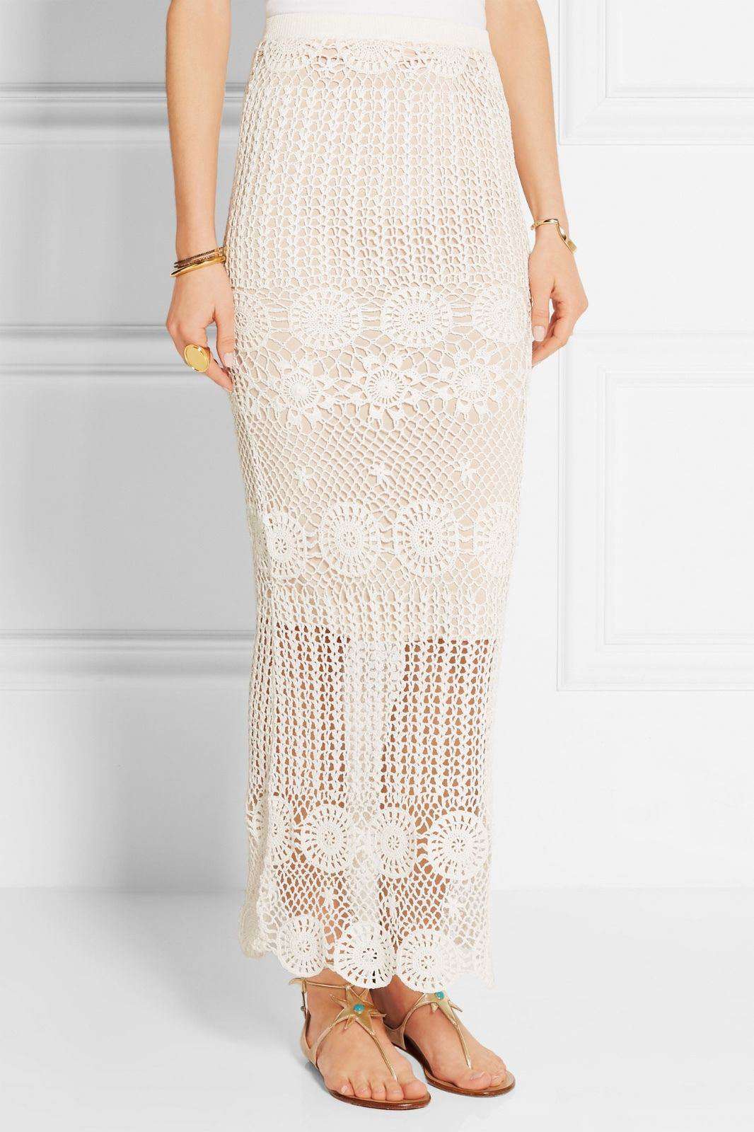 ALICE AND OLIVIA GRISELDA CROCHET MAXI SKIRT SMALL - Image 12