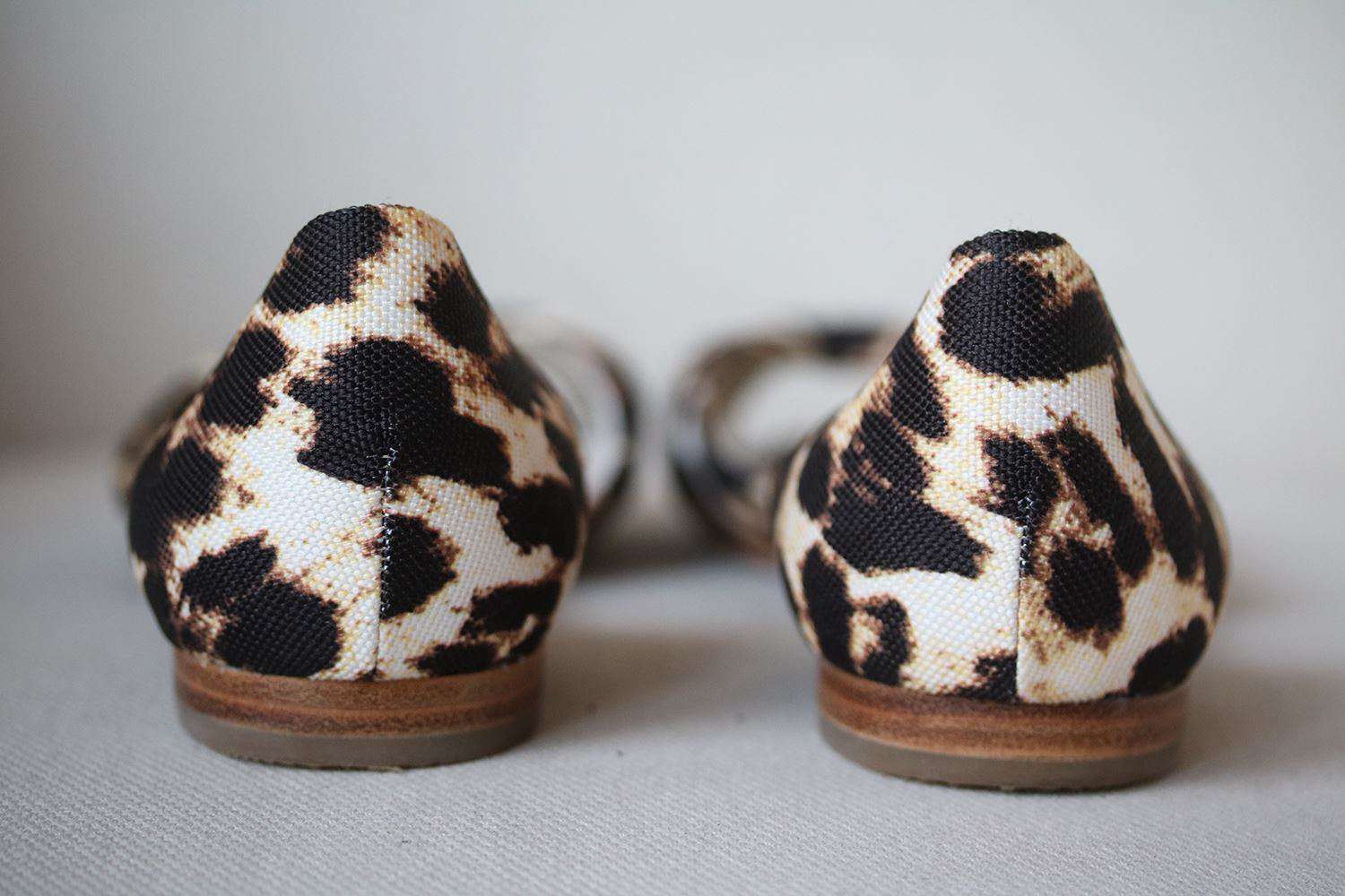ALICE AND OLIVIA HARRIS LEOPARD PRINT PEEP TOE FLATS EU 40 UK 7 US 10 - Image 4