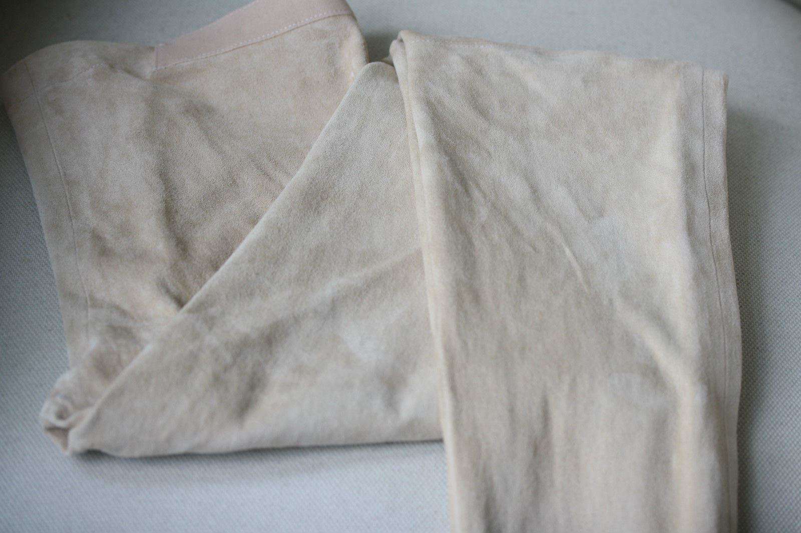 ALICE AND OLIVIA ZIP FRONT SUEDE LEGGINGS US 8 UK 12 - Image 2