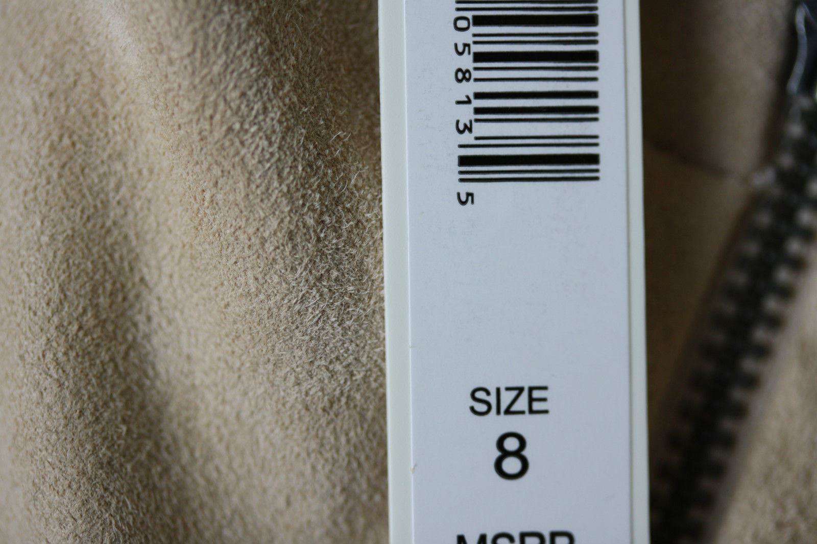 ALICE AND OLIVIA ZIP FRONT SUEDE LEGGINGS US 8 UK 12 - Image 4