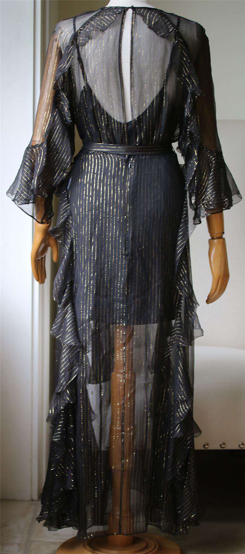ALICE MACCALL MOON DANCE SEMI-SHEER DRESS UK 12 - Image 5
