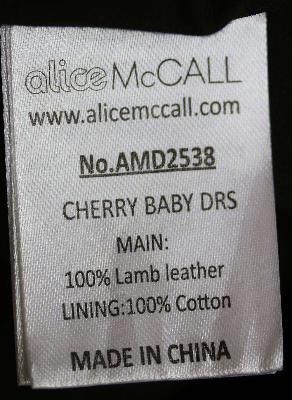 ALICE MCCALL CHERRY ON BABY LEATHER DRESS UK 6 - Image 7