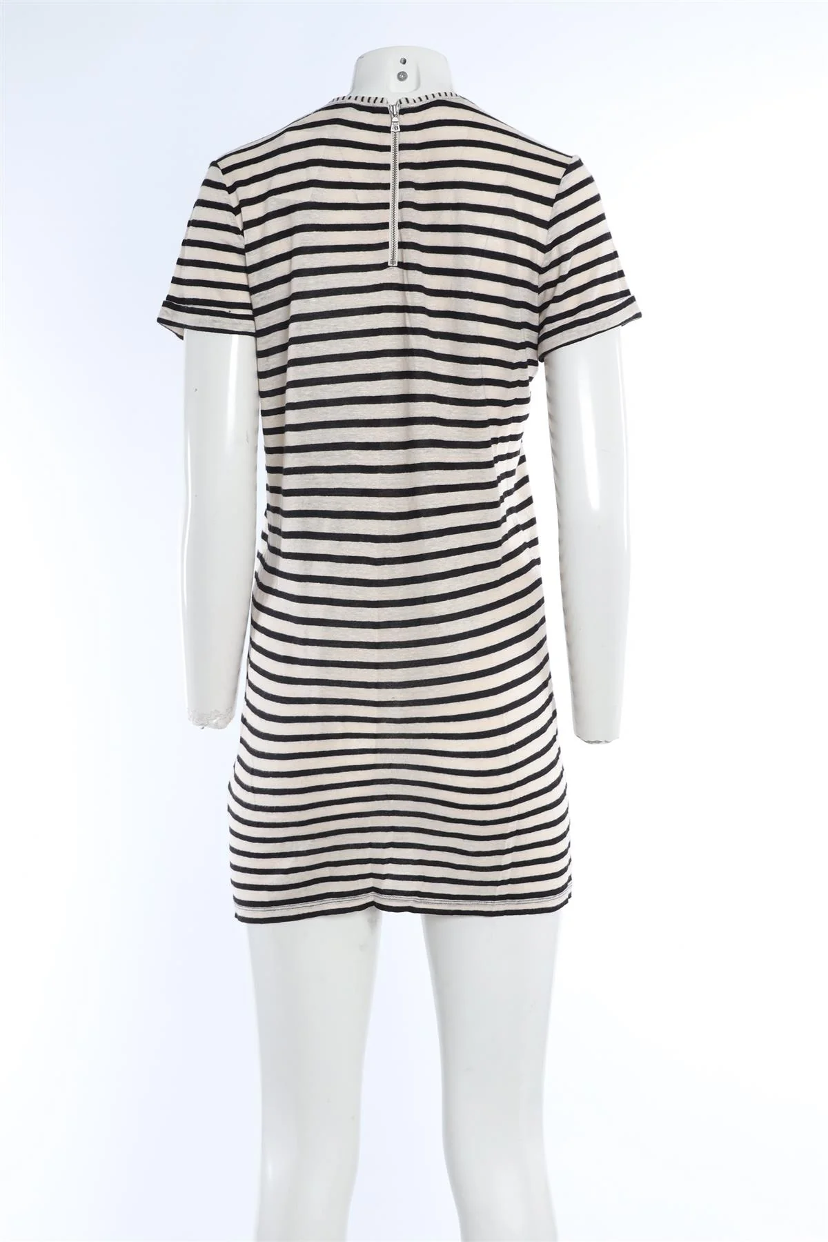 ALICE + OLIVIA CREAM LINEN MINI DRESS XSMALL - Image 4