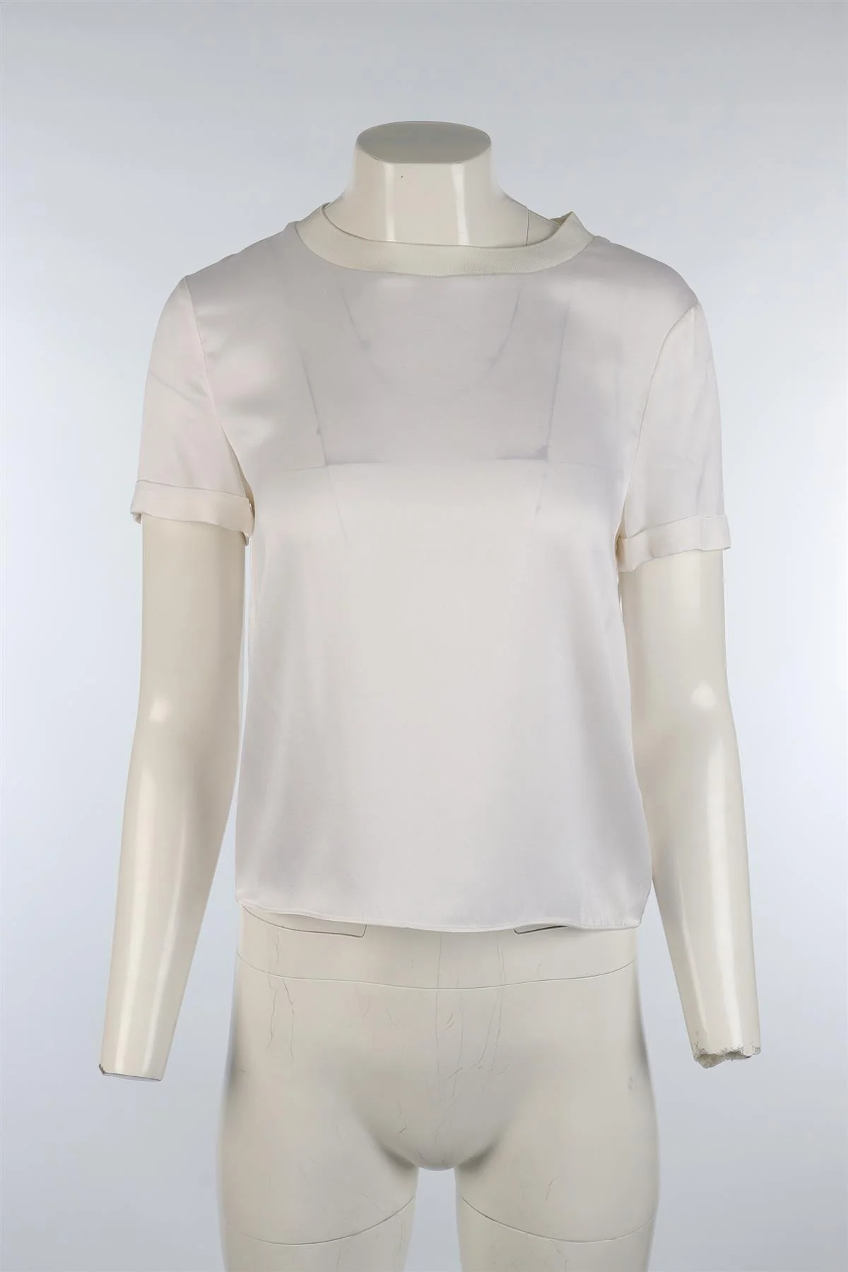 ALICE + OLIVIA WHITE SILK TOP SMALL - Image 2