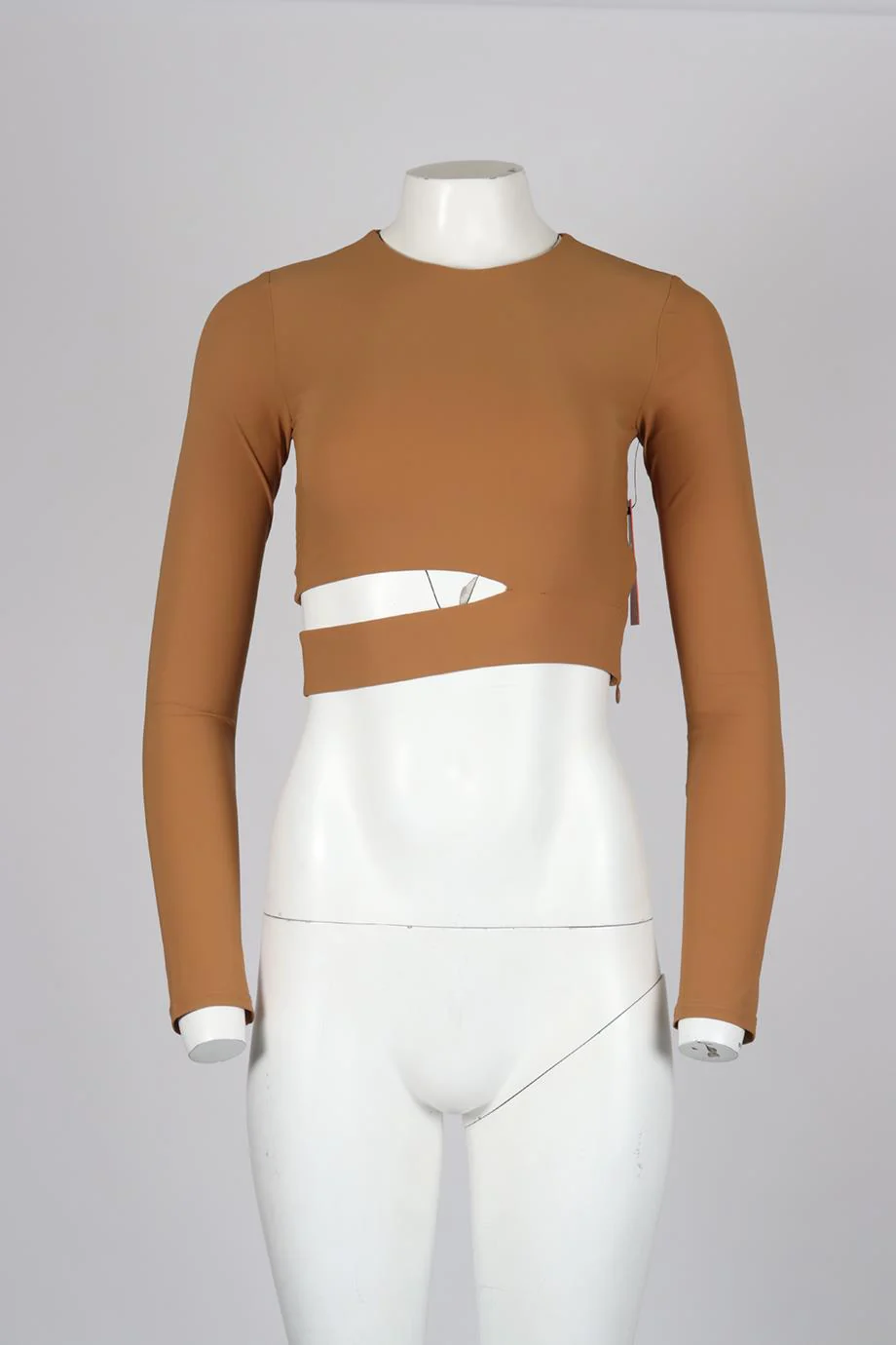 ALIX NYC CROPPED STRETCH JERSEY TOP SMALL - Image 2