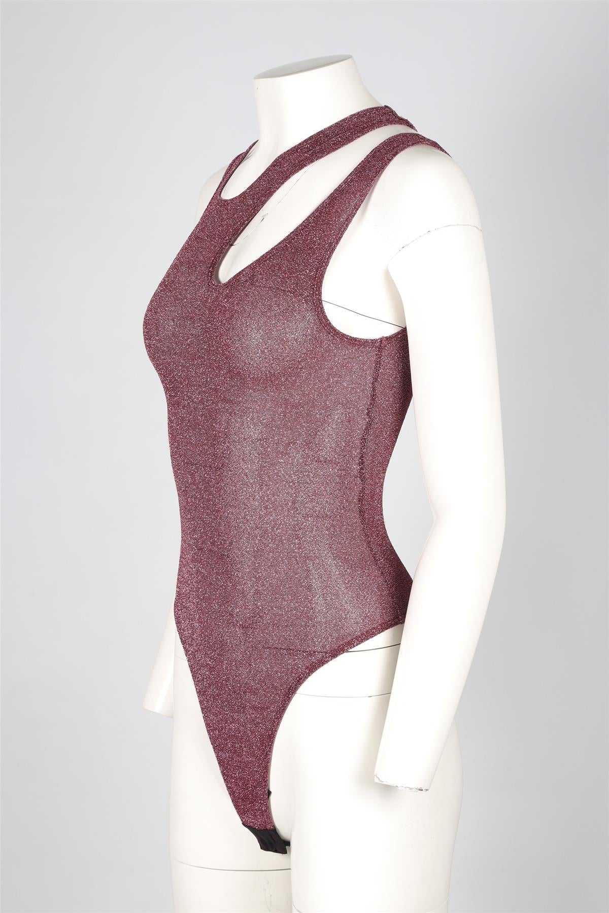ALIX PINK KNIT BODYSUIT XSMALL - Image 3