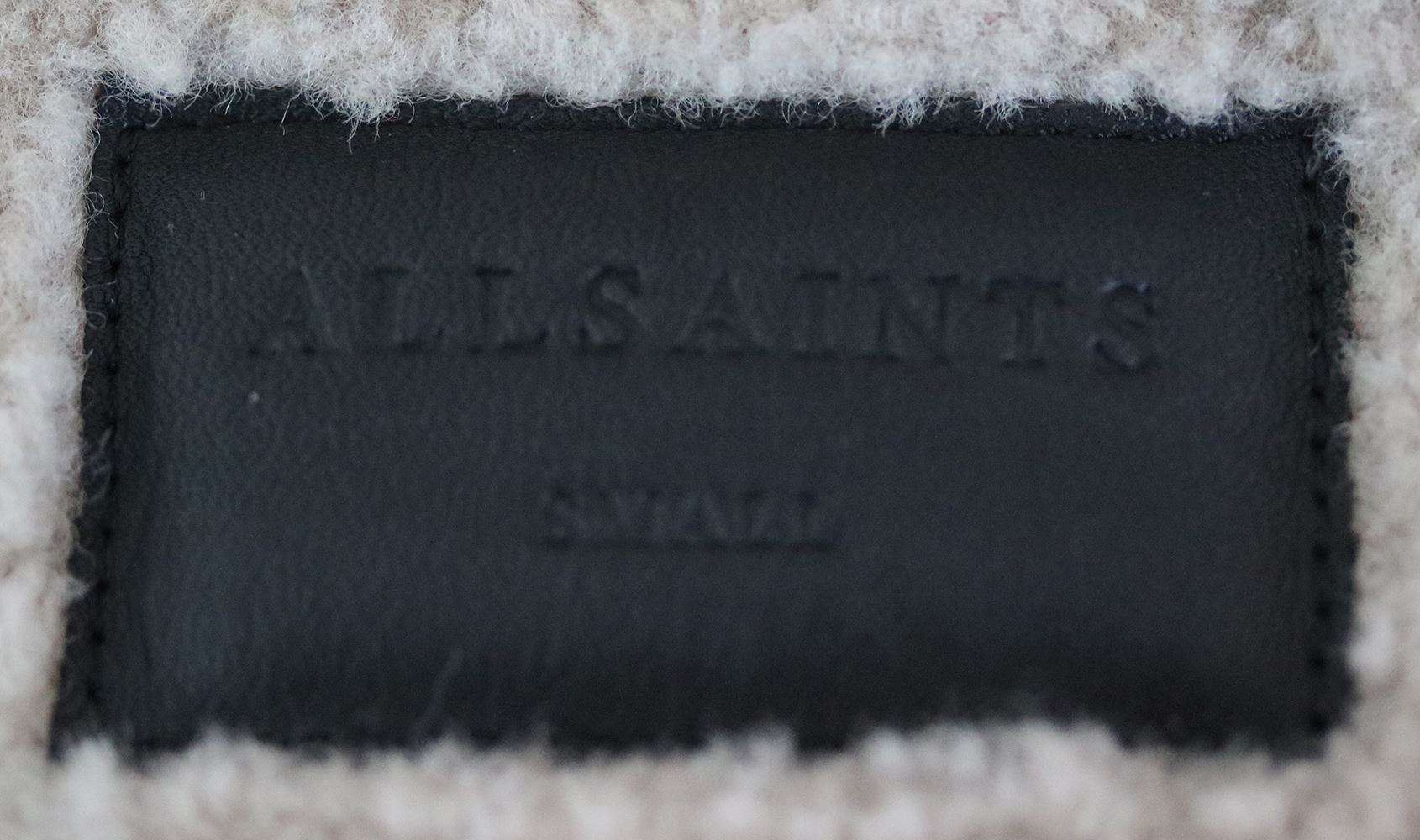 ALL SAINTS HAWLEY OVERSIZED SHEARLING BIKER JACKET SMALL - Image 6
