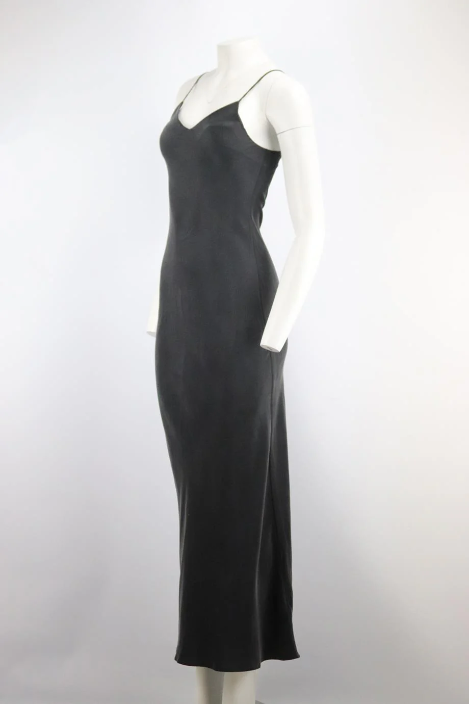 ALL SAINTS SILK MAXI DRESS SMALL - Image 3