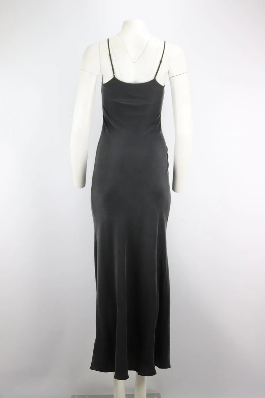 ALL SAINTS SILK MAXI DRESS SMALL - Image 4