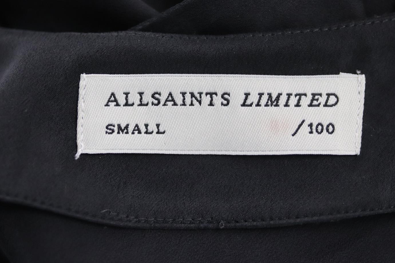 ALL SAINTS SILK MAXI DRESS SMALL - Image 5