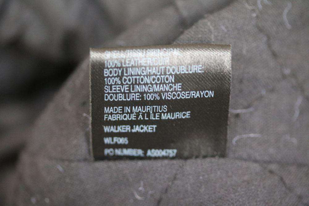 ALL SAINTS WALKER LEATHER JACKET UK 14 - Image 6