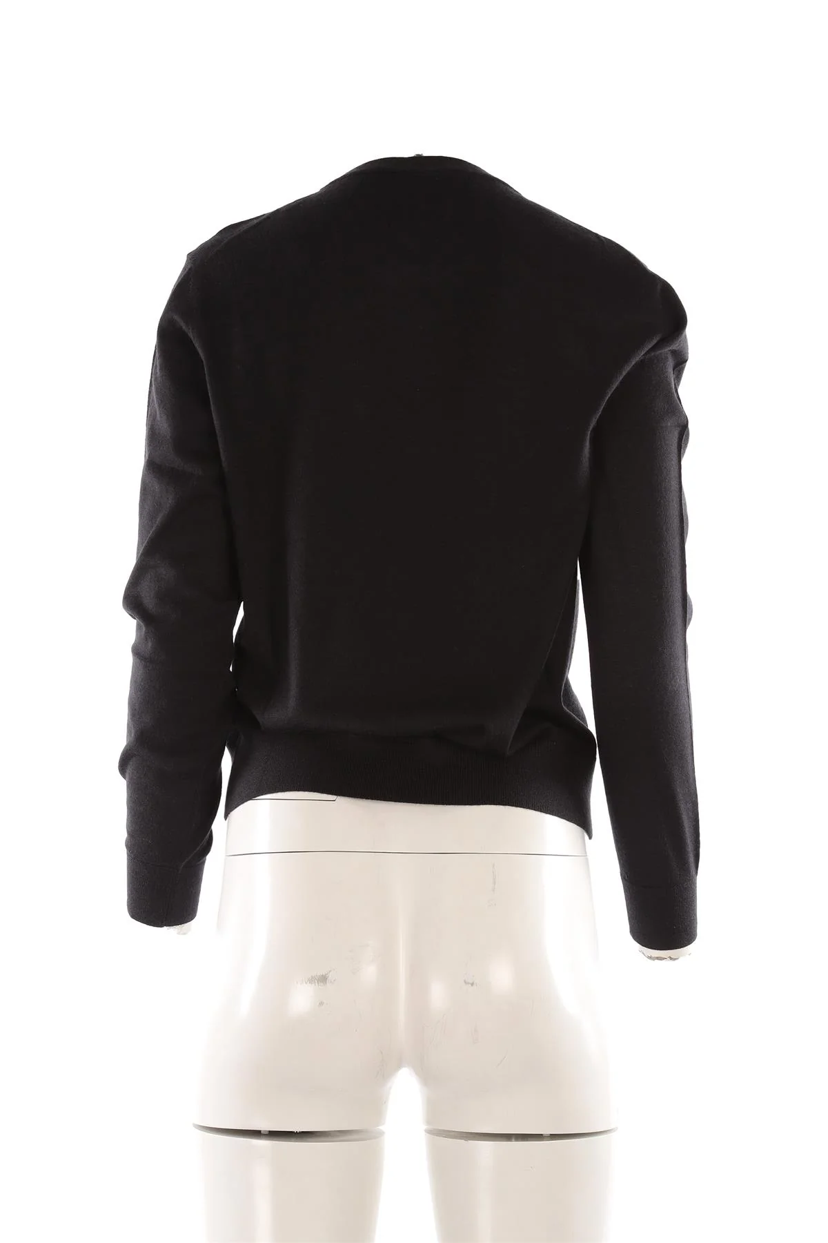 ALLUDE BLACK CASHMERE SWEATER LARGE - Image 4
