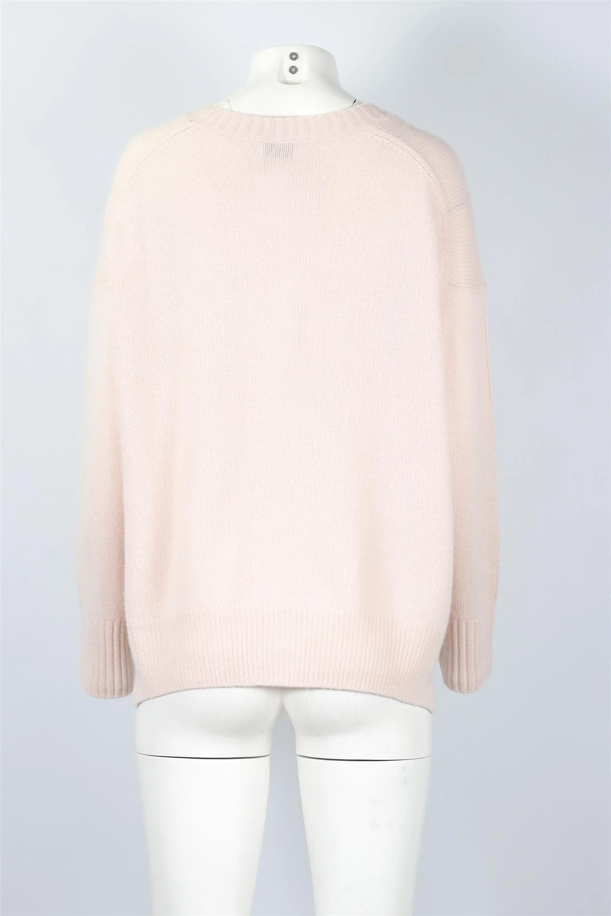 ALLUDE PINK CASHMERE SWEATER LARGE - Image 4