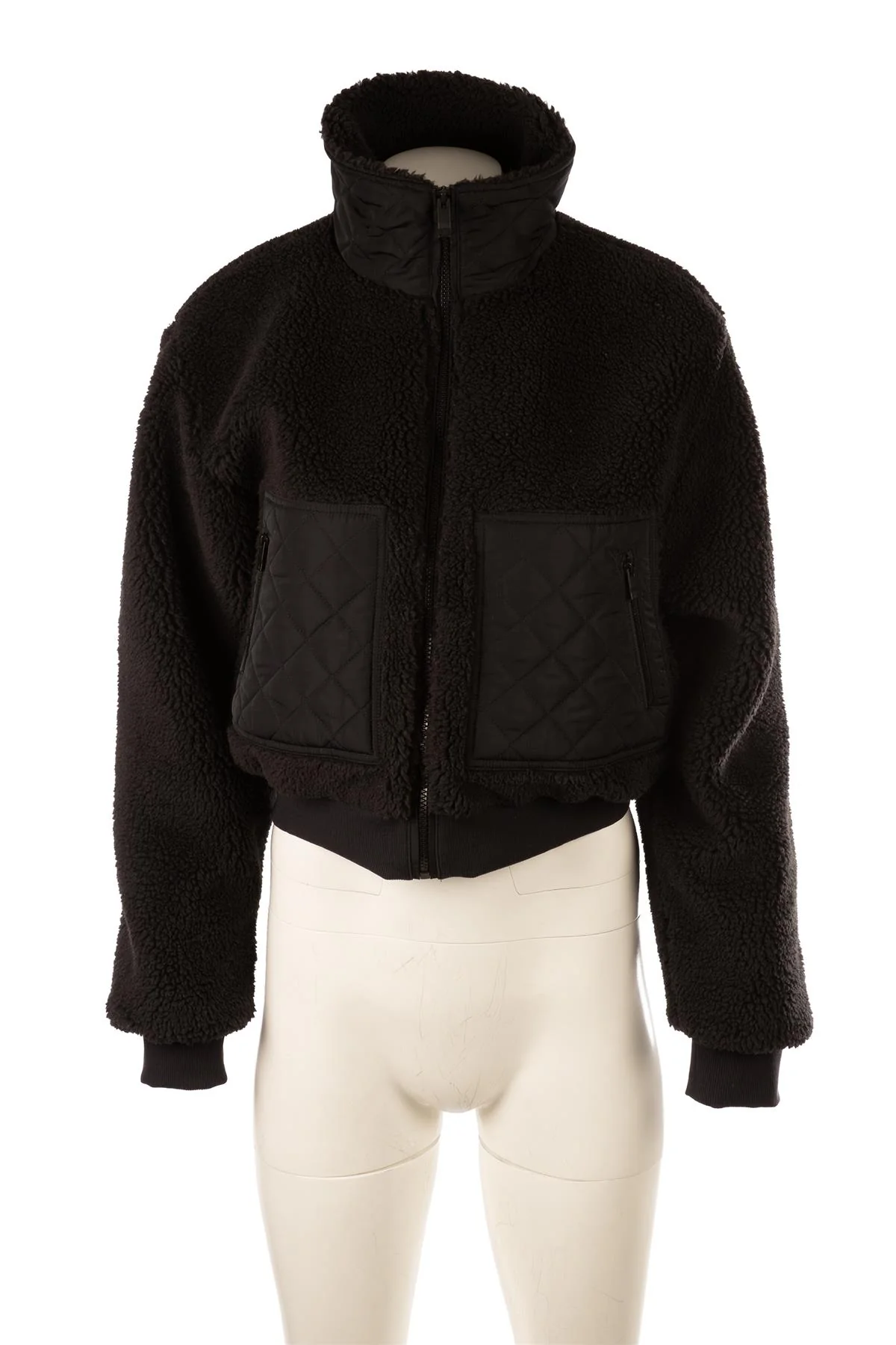 ALO YOGA BLACK FLEECE JACKET SMALL - Image 2