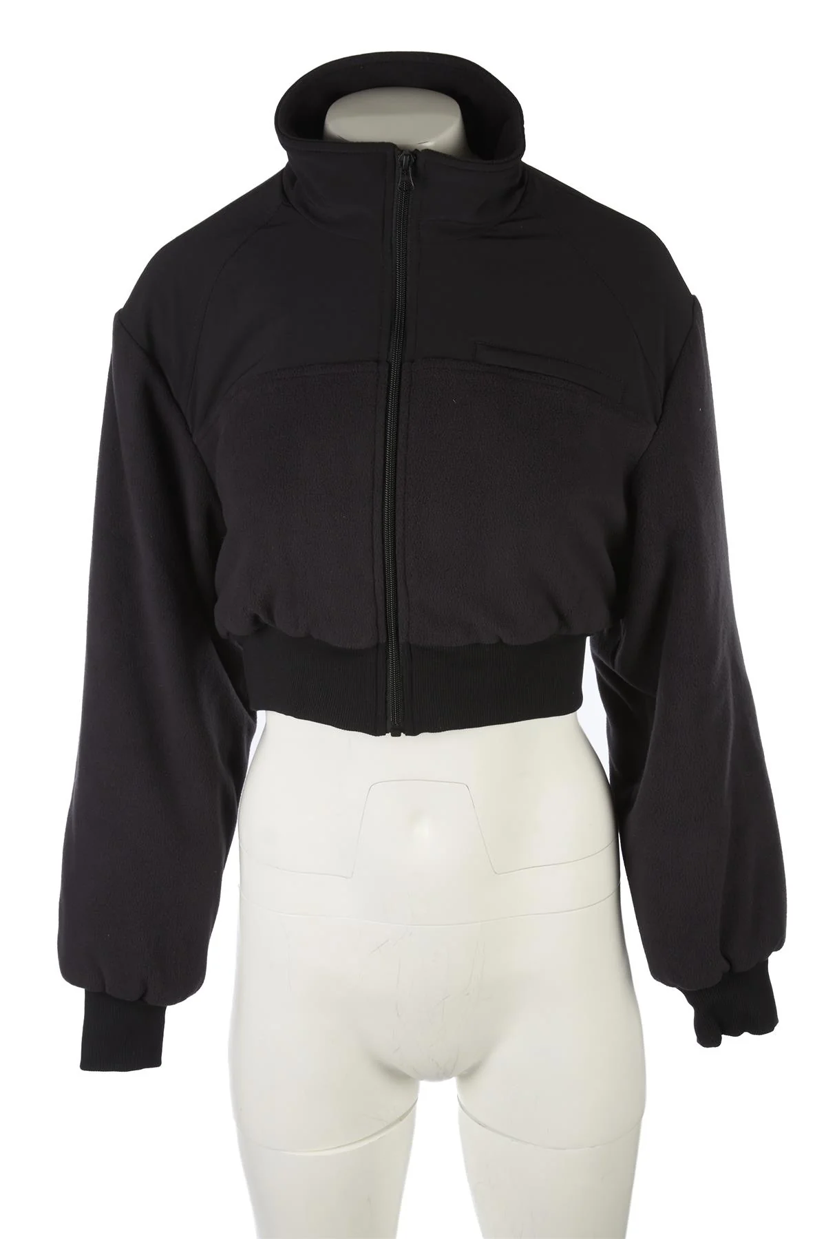 ALO YOGA BLACK PADDED FLEECE JACKET SMALL - Image 2