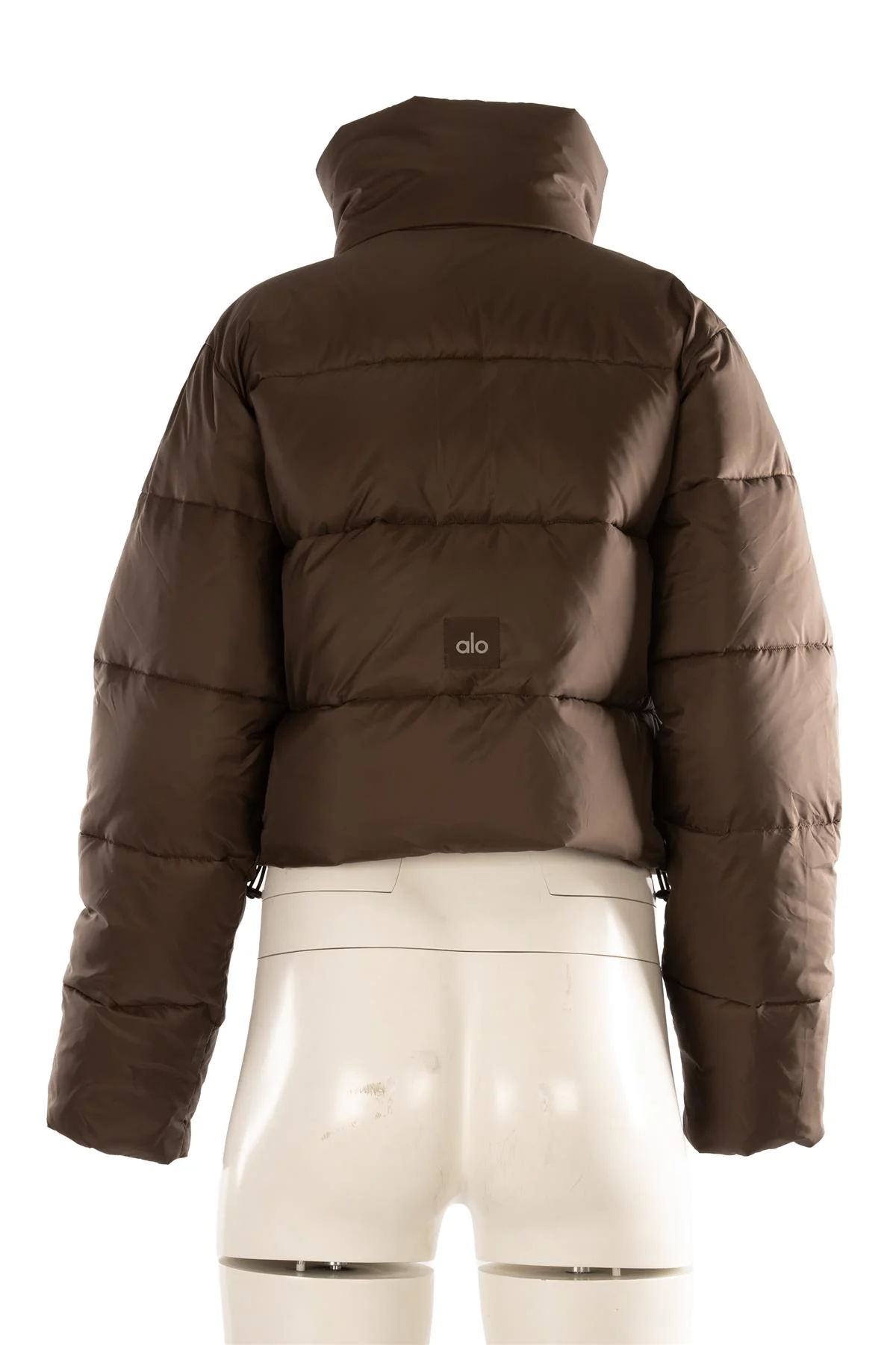 ALO YOGA BROWN PADDED SHELL JACKET SMALL - Image 3