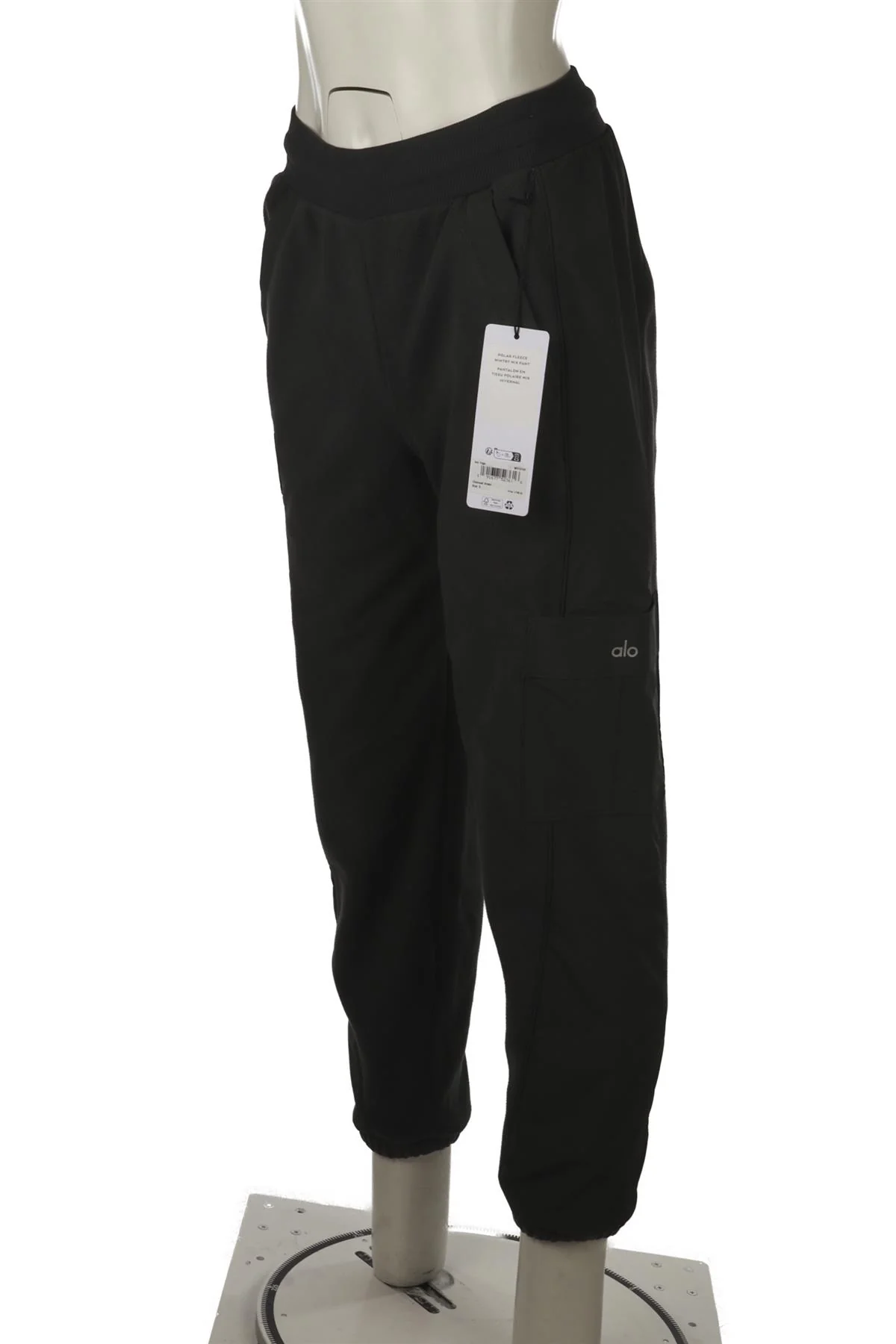 ALO YOGA GREEN FLEECE TRACK PANTS SMALL - Image 3
