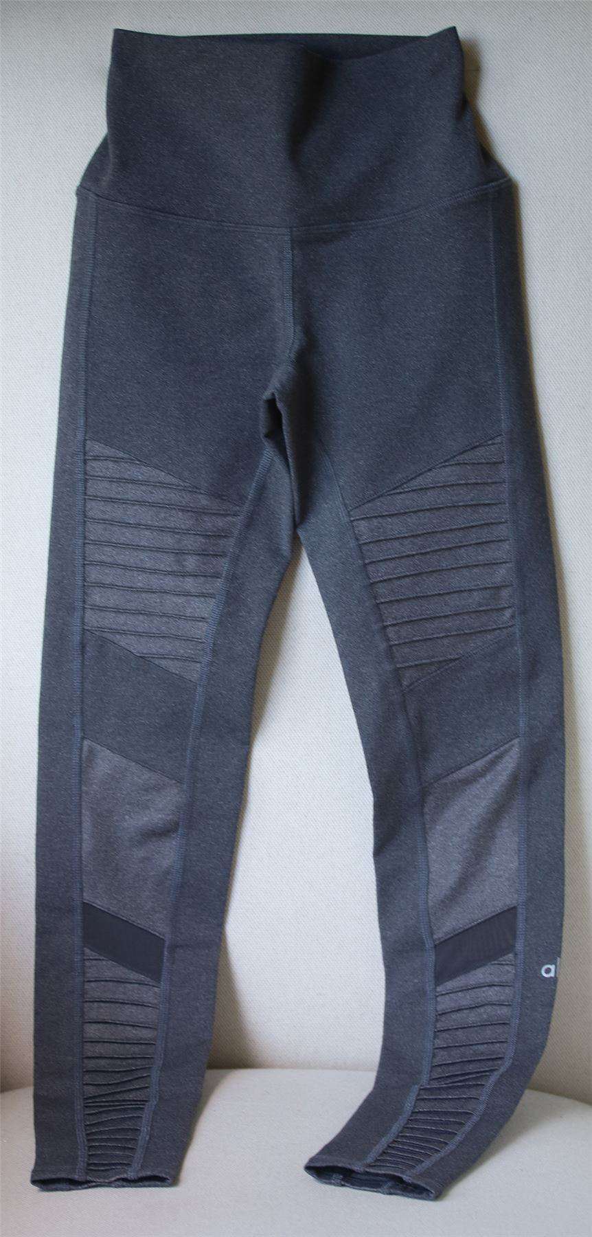 ALO YOGA HIGH WAISTED MOTO LEGGINGS XXSMALL - Image 3