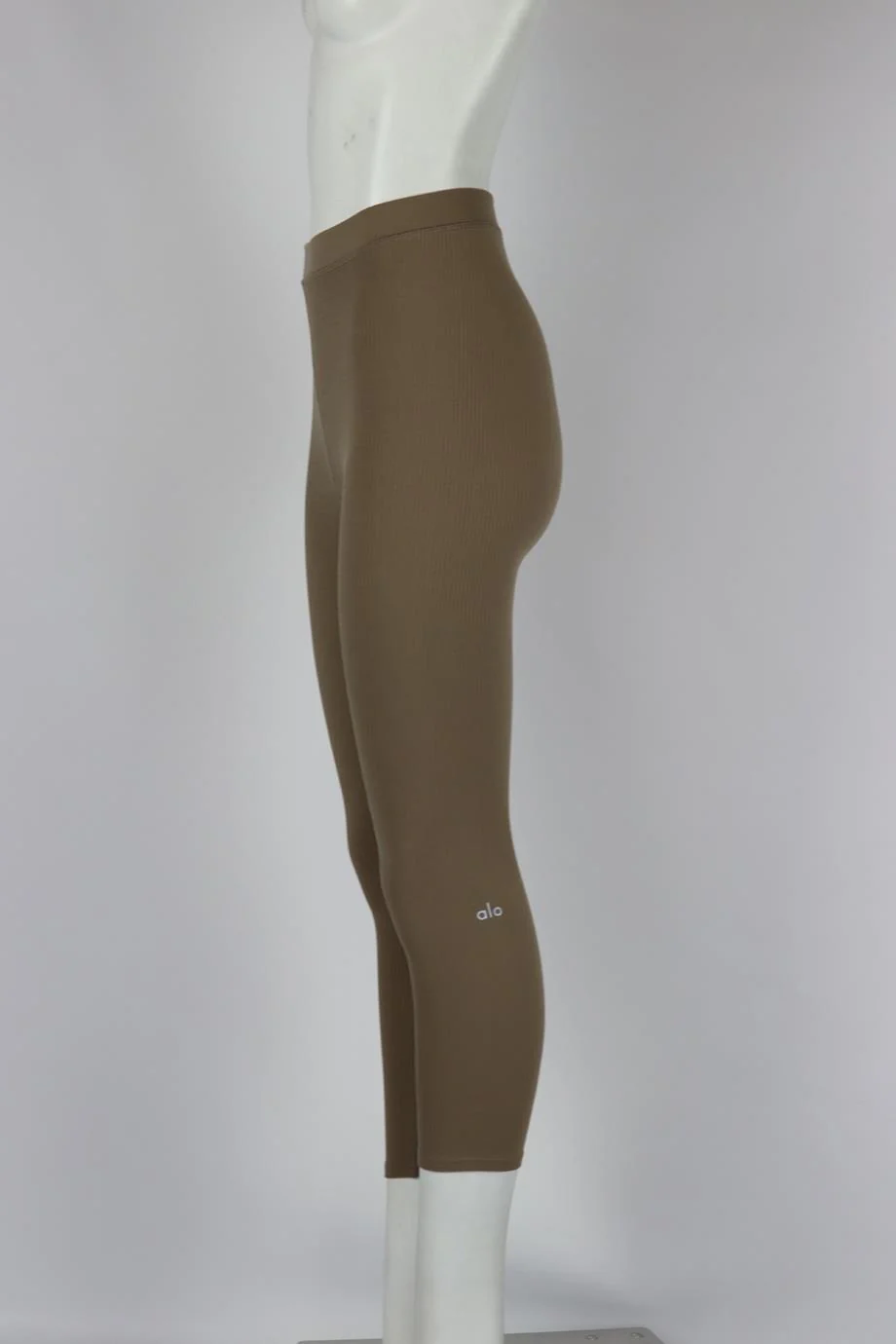 ALO YOGA RIBBED STRETCH JERSEY LEGGINGS XXSMALL - Image 3