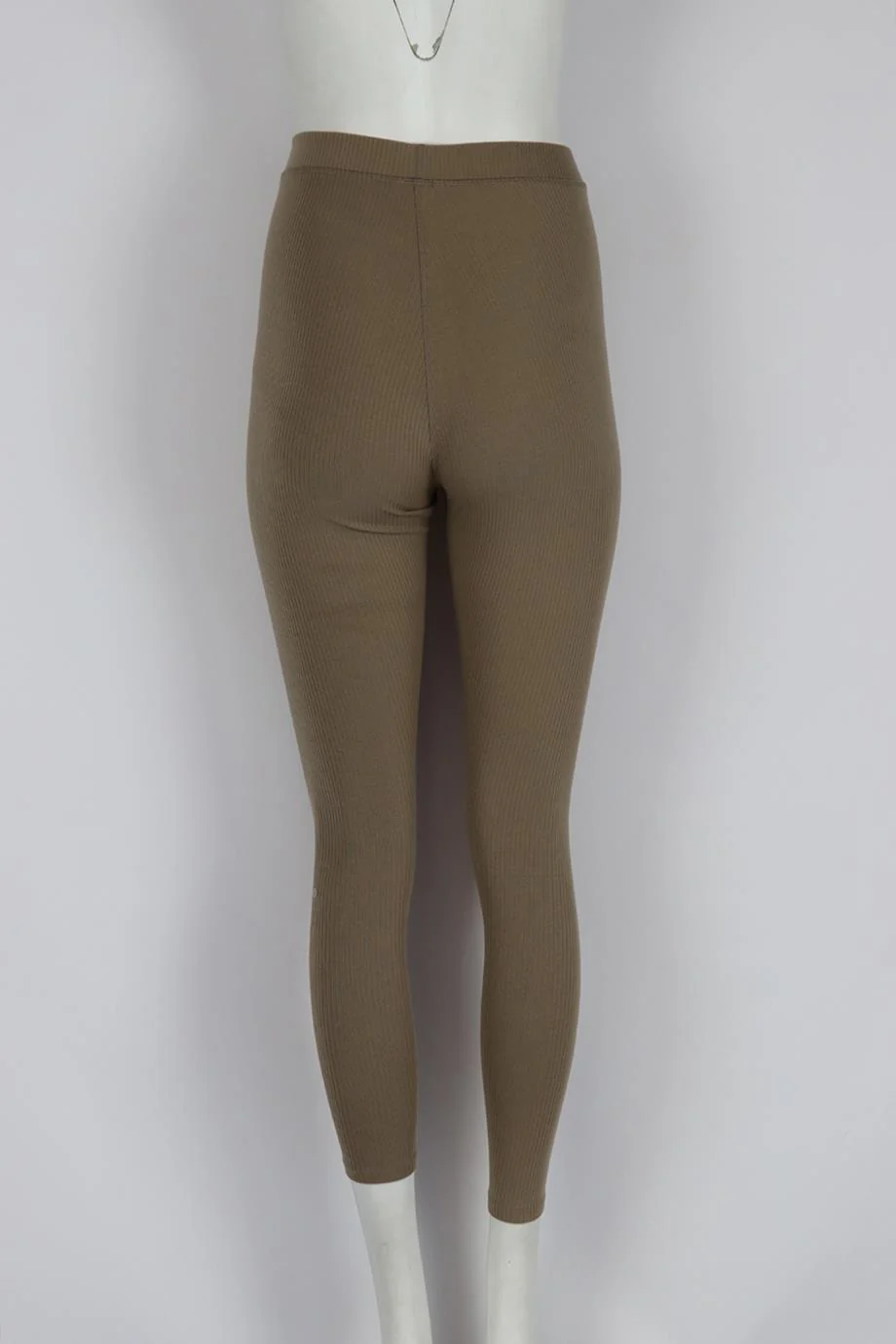 ALO YOGA RIBBED STRETCH JERSEY LEGGINGS XXSMALL - Image 4