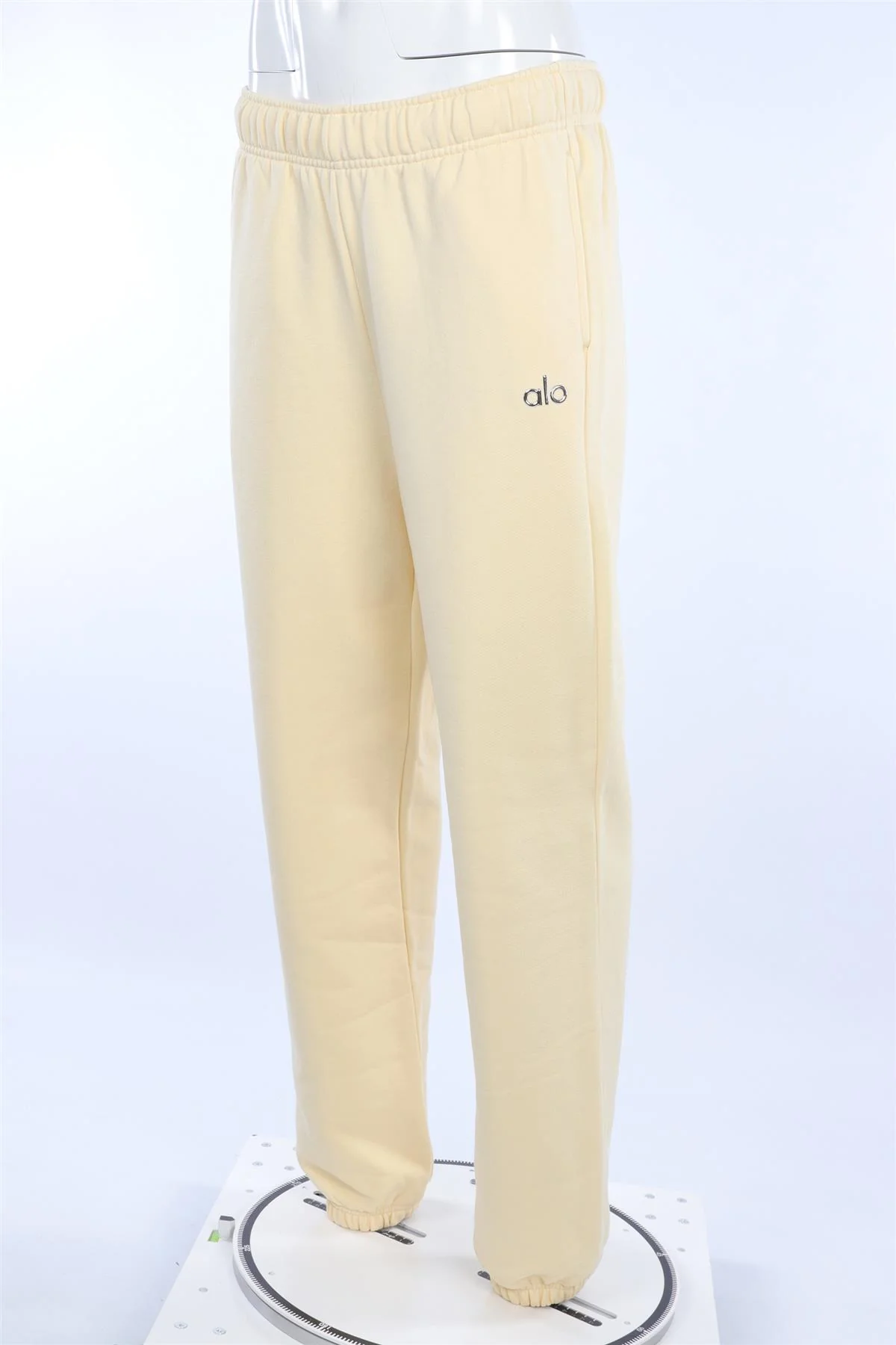 ALO YOGA YELLOW COTTON TRACK PANTS MEDIUM - Image 3