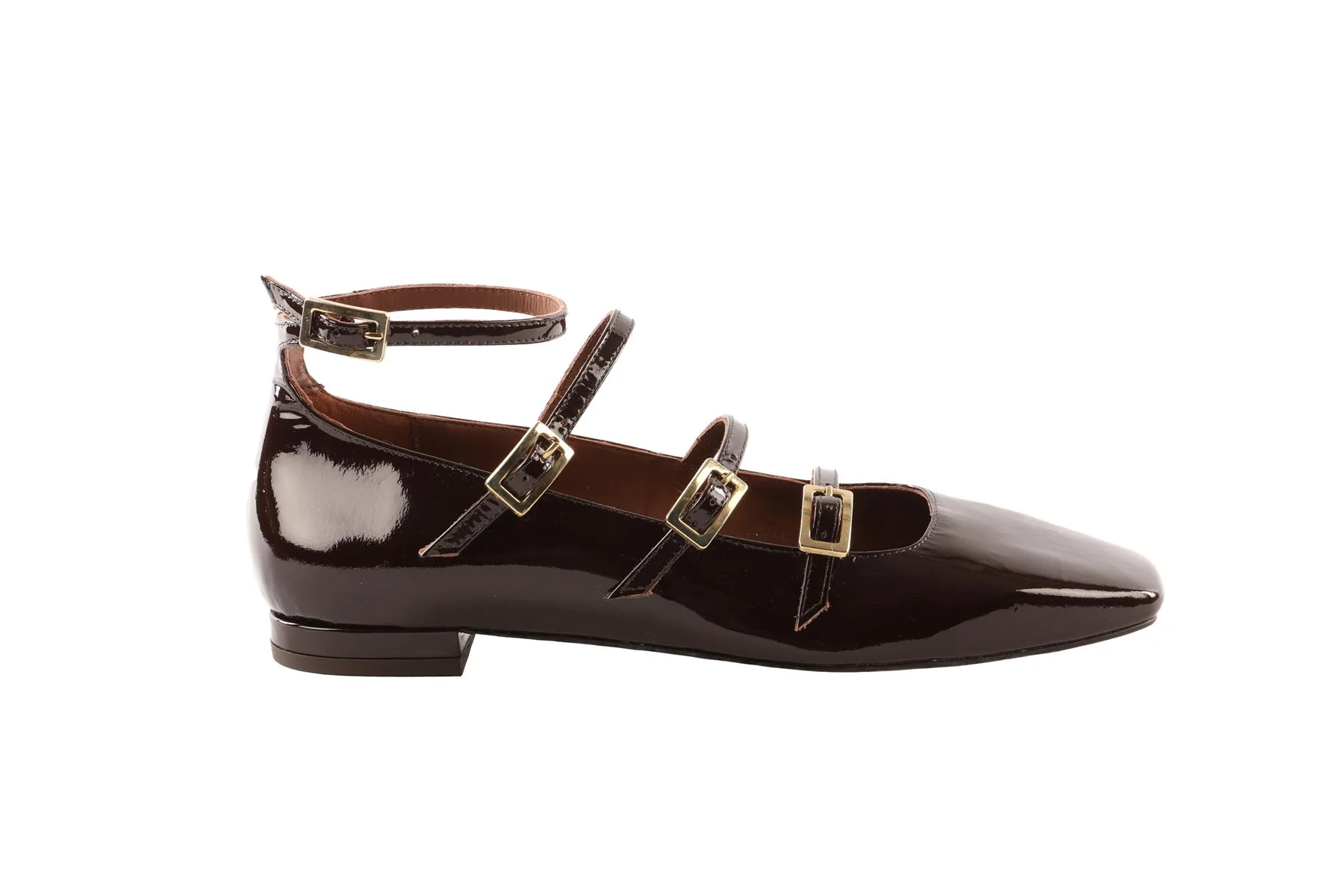 ALOHAS BROWN LEATHER BALLET FLATS EU 39 UK 6 US 9 - Image 2