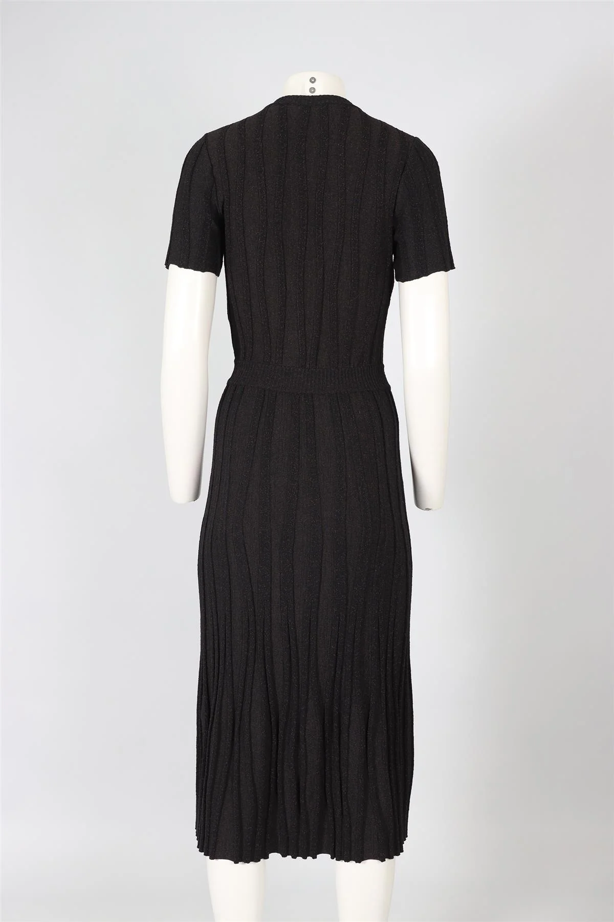 ALTUZARRA BROWN COTTON BLEND MIDI DRESS SMALL - Image 4