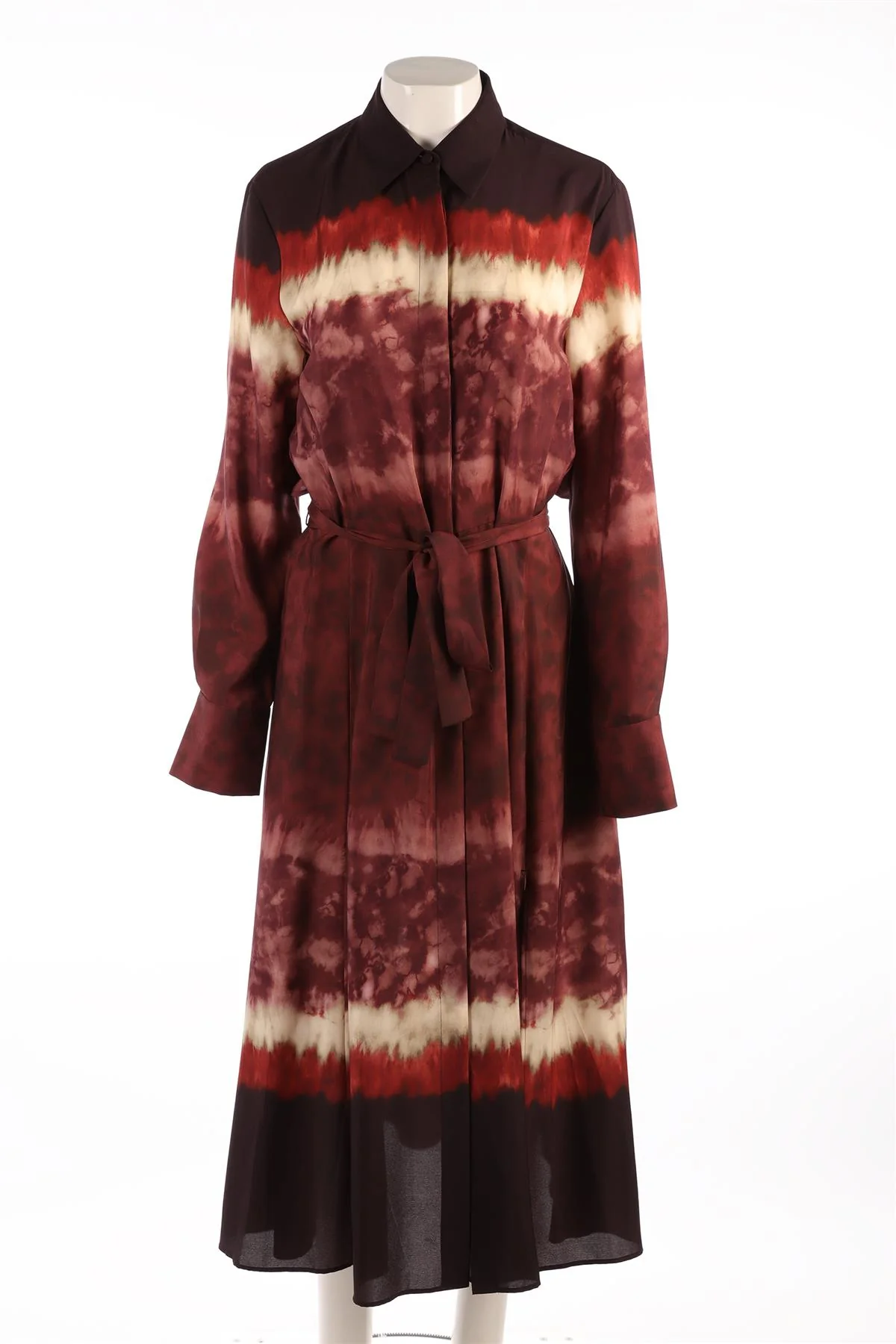 ALTUZARRA BROWN CREPE MAXI DRESS FR 40 UK 12 - Image 2