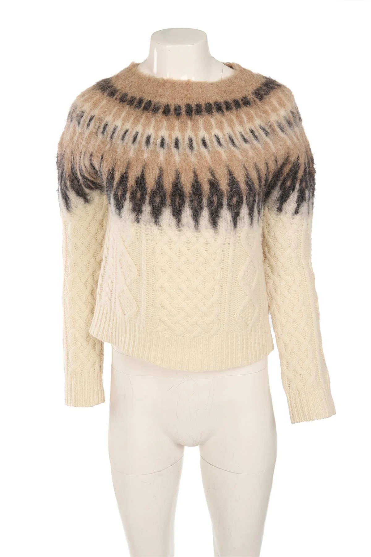 ALTUZARRA CREAM WOOL SWEATER XSMALL - Image 2