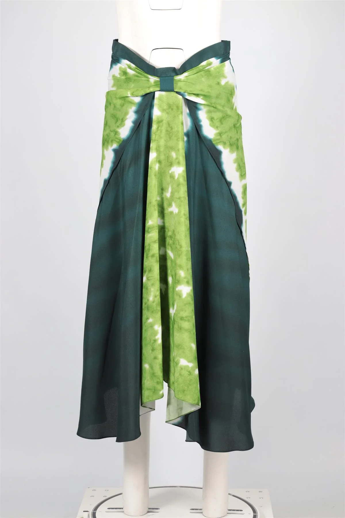 ALTUZARRA GREEN SILK MIDI SKIRT IT 42 UK 10 - Image 2