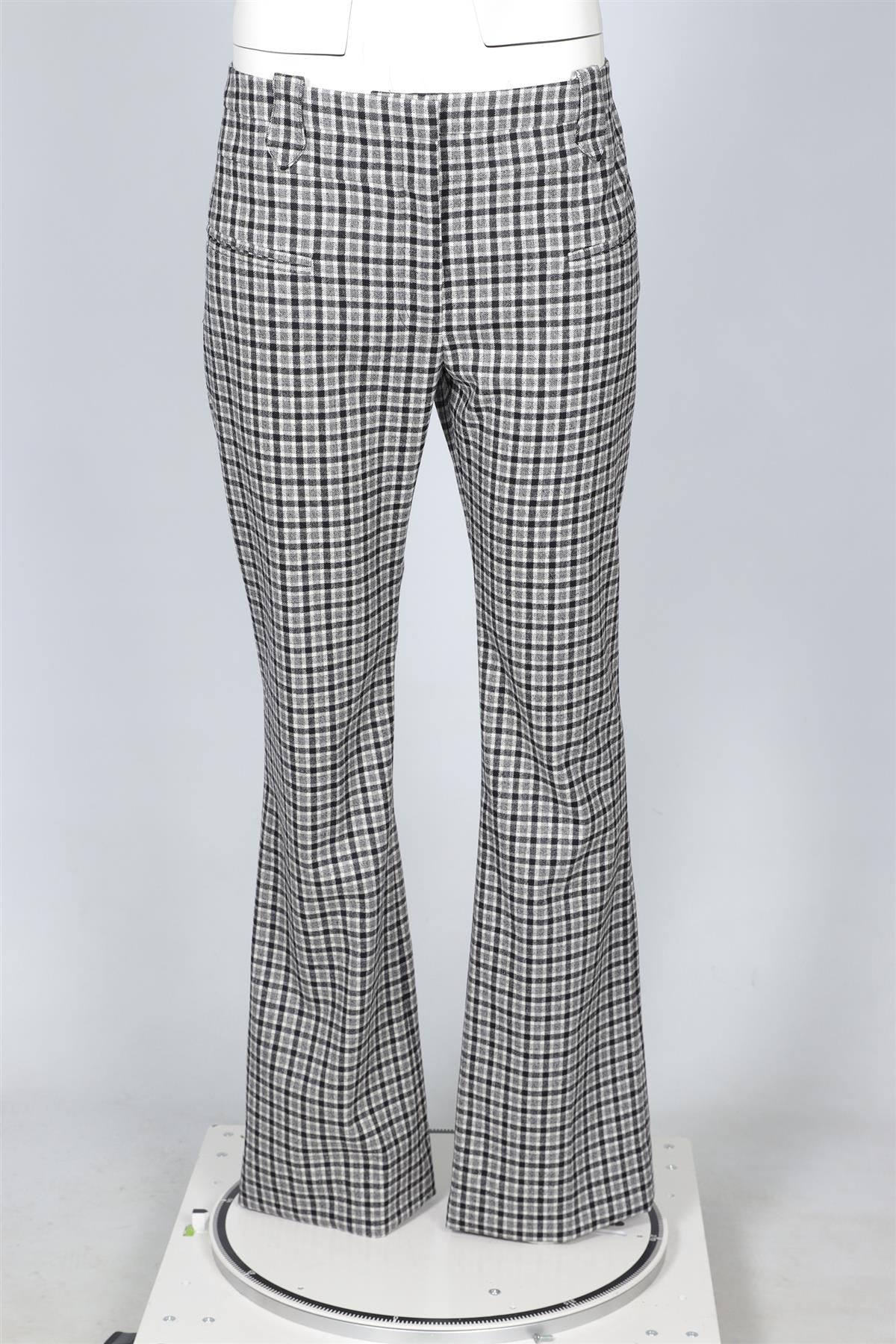 ALTUZARRA GREY WOOL STRAIGHT LEG PANTS FR 42 UK 14 - Image 2