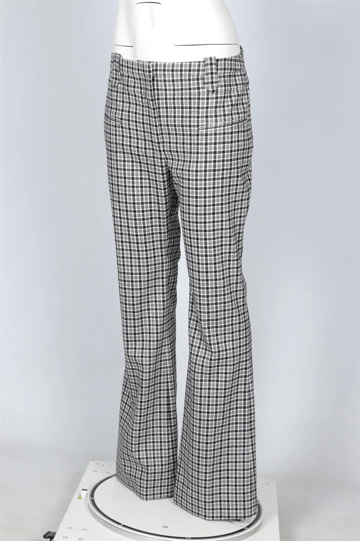 ALTUZARRA GREY WOOL STRAIGHT LEG PANTS FR 42 UK 14 - Image 3