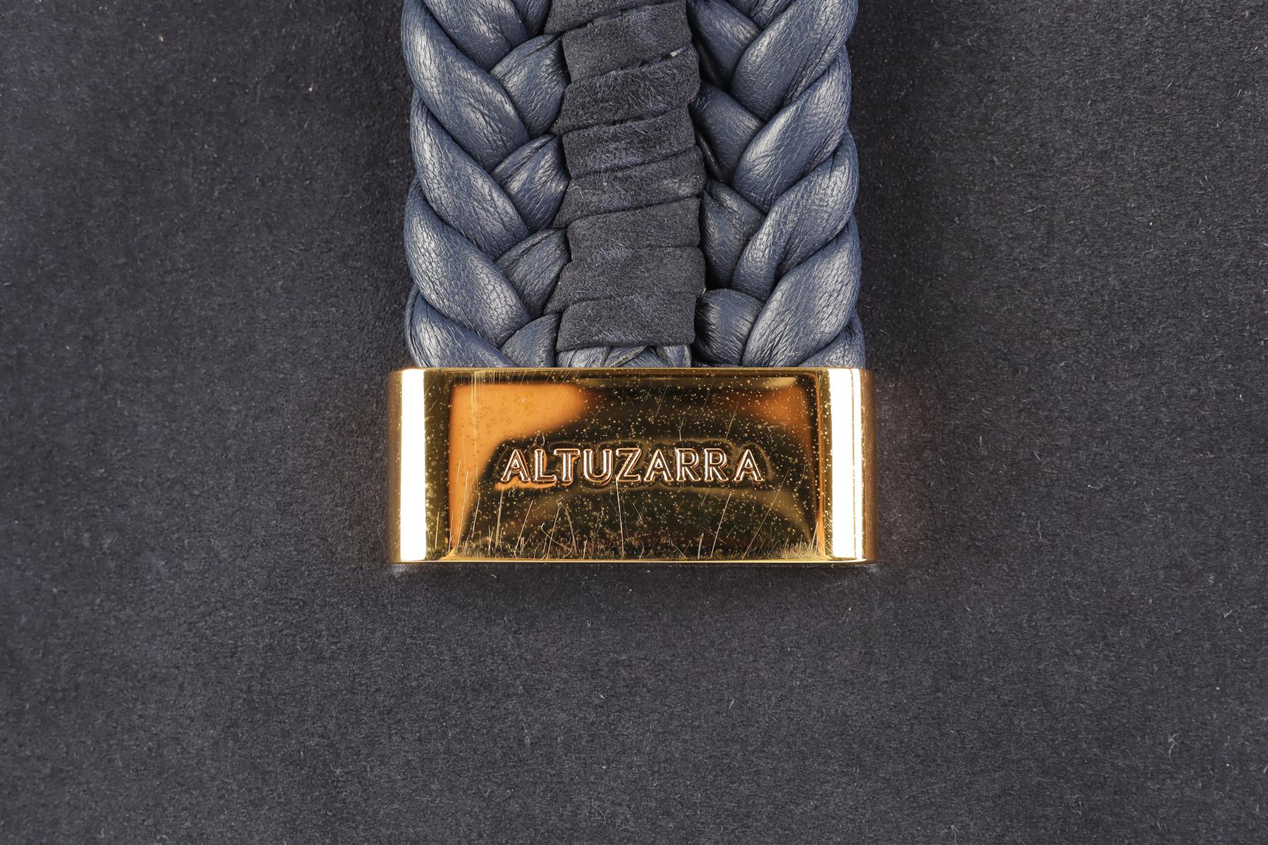 ALTUZARRA NAVY GHIANDA SUEDE SHOULDER BAG - Image 9