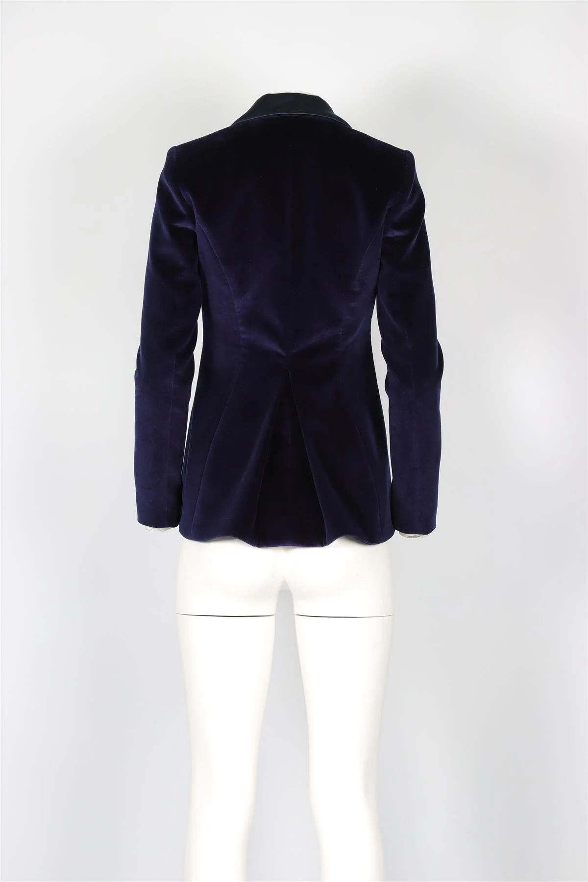 ALTUZARRA NAVY VELVET BLAZER IT 36 UK 4 - Image 4