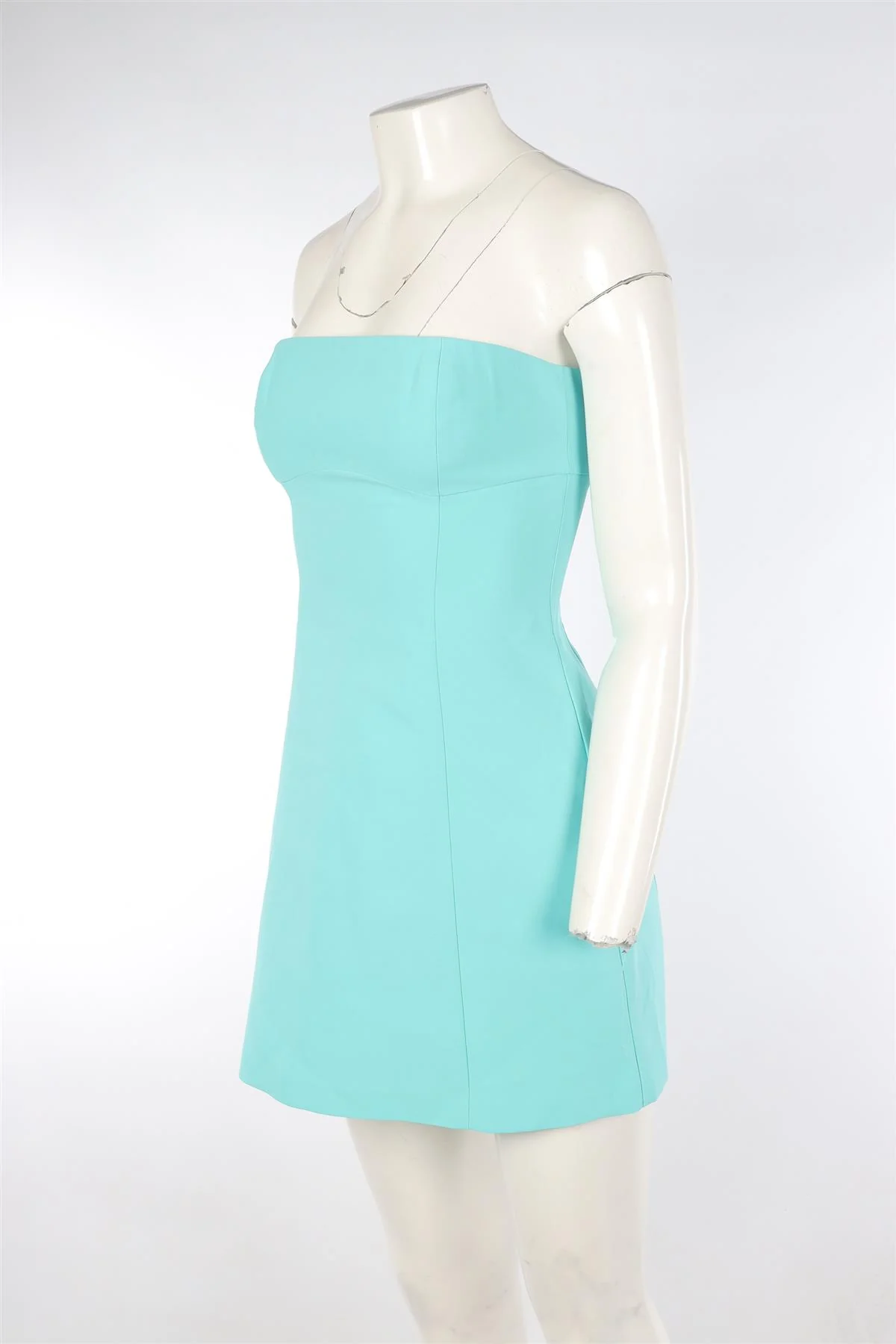 AMANDA UPRICHARD BLUE CREPE MINI DRESS XSMALL - Image 3
