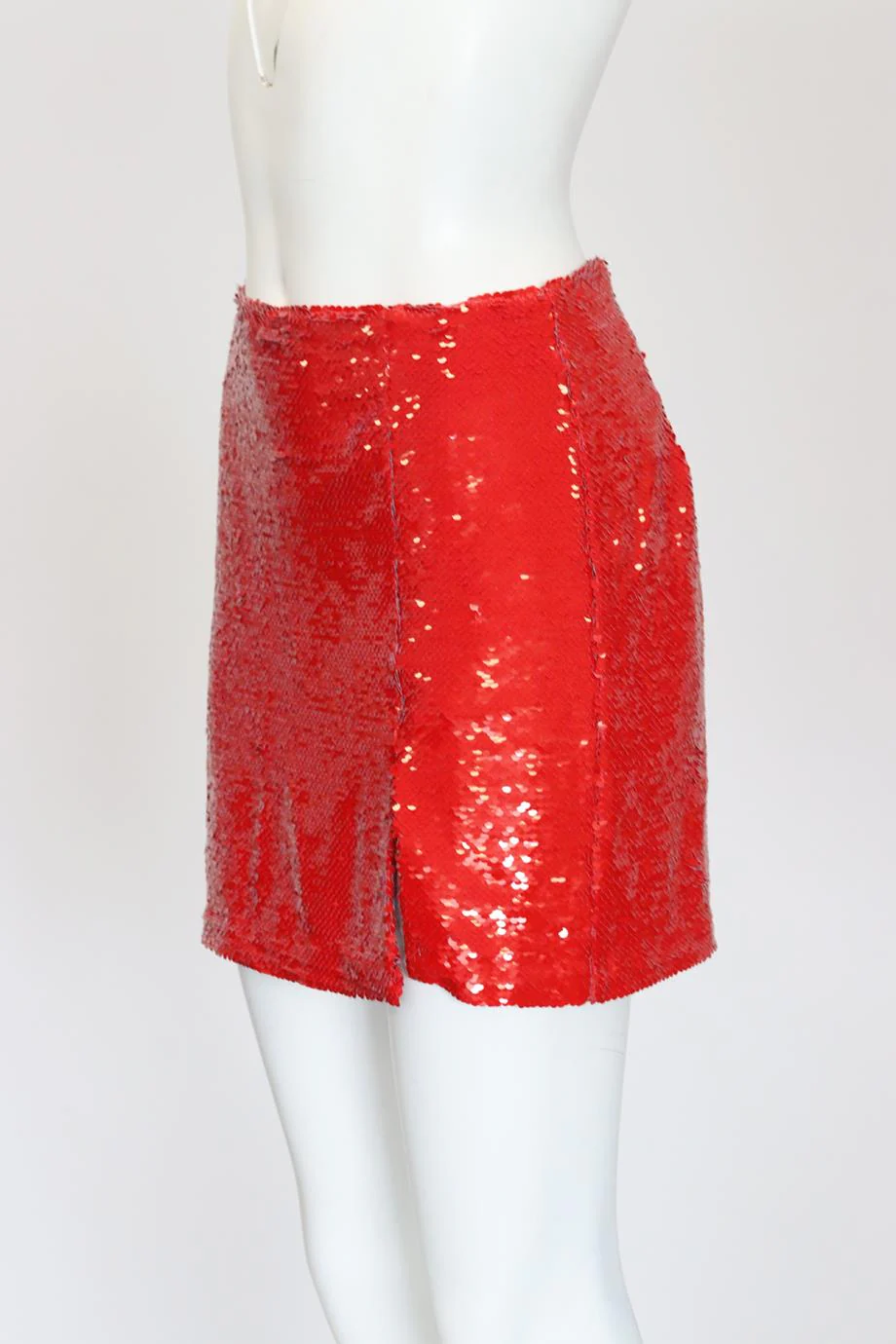 AMANDA UPRICHARD SEQUINED STRETCH JERSEY MINI SKIRT SMALL - Image 3