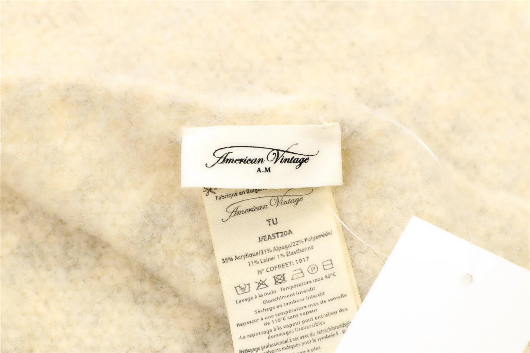 AMERICAN VINTAGE GREY ALPACA SCARF - Image 5