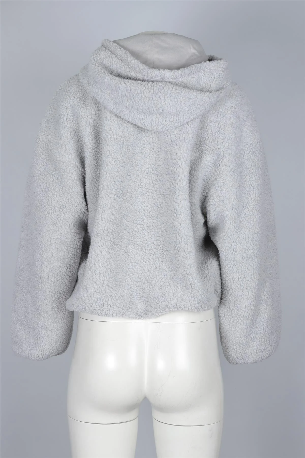 AMERICAN VINTAGE GREY FLEECE JACKET XS-SMALL - Image 4