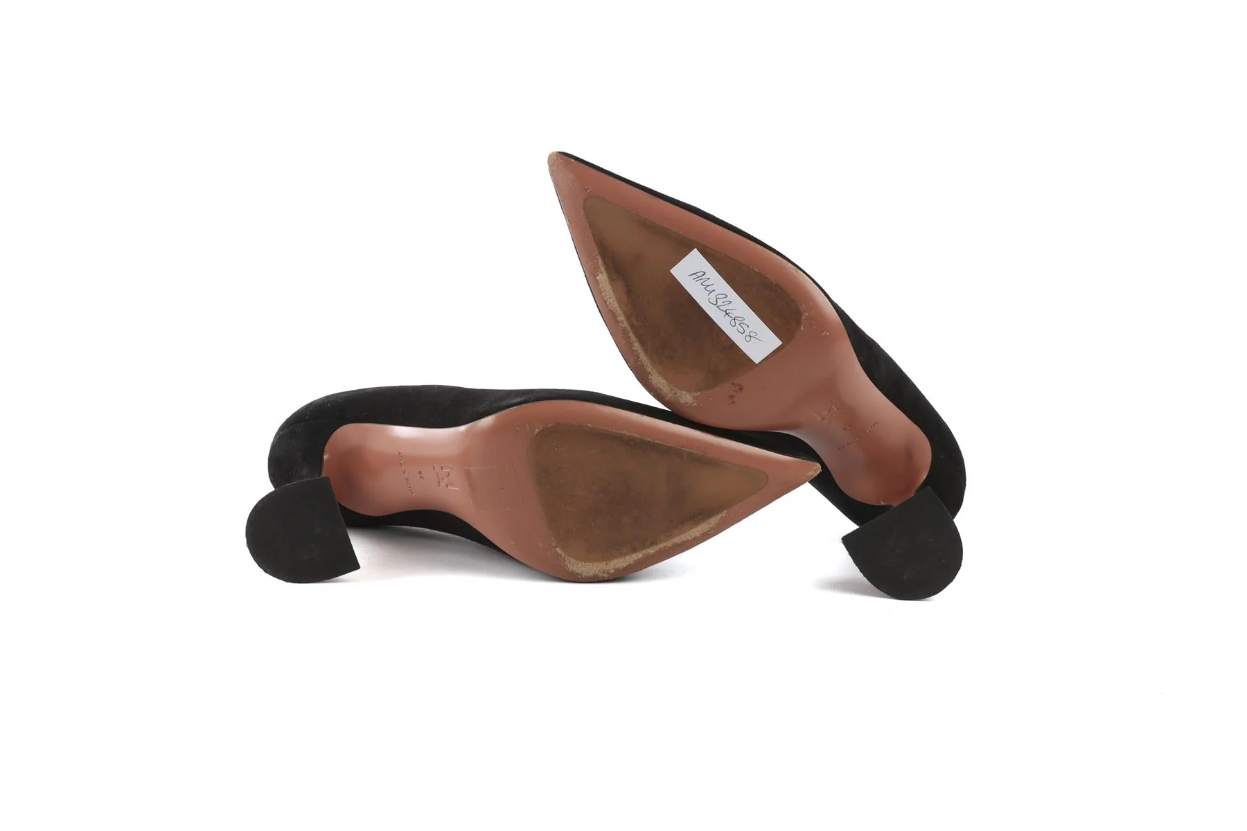 AMINA MUADDI BLACK SUEDE PUMPS EU 39 UK 6 US 9 - Image 6