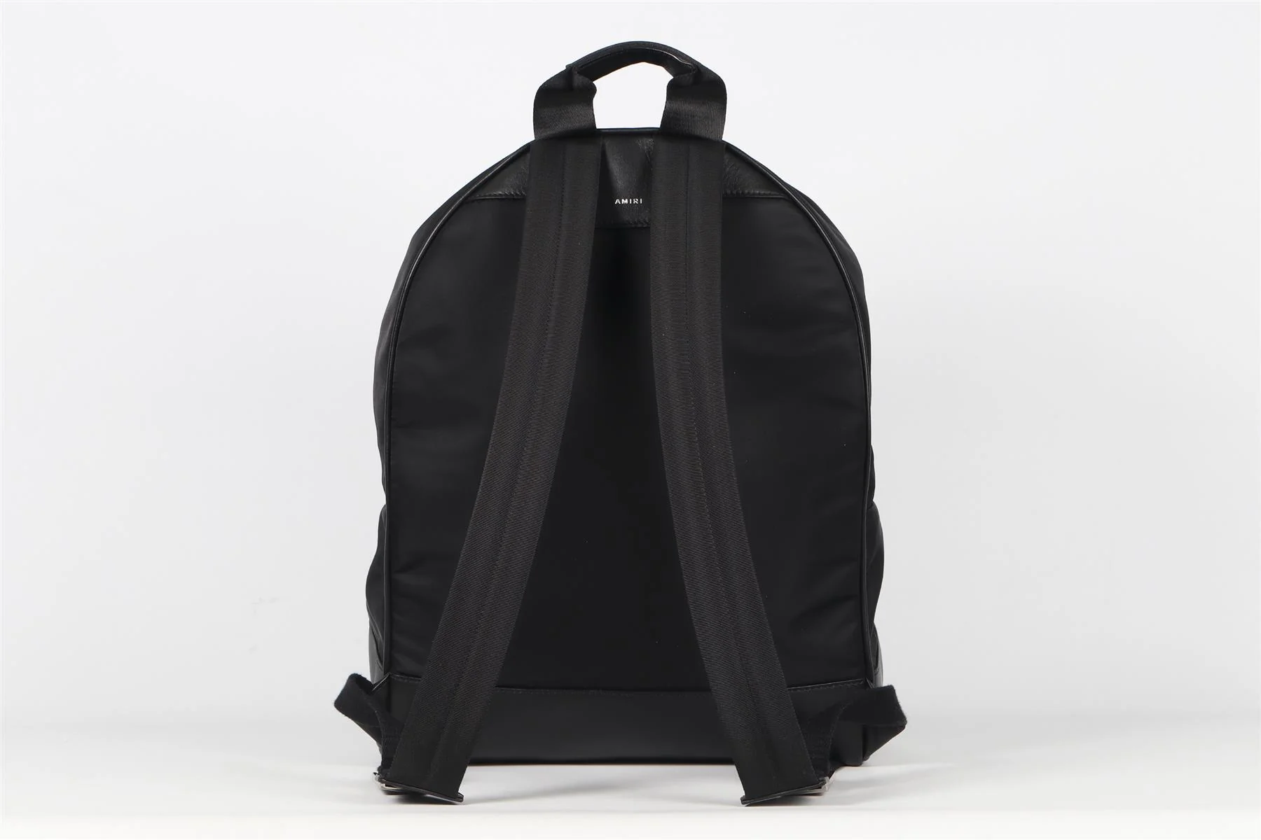 AMIRI BLACK NYLON AND LEATHER BACKPACK - Image 6