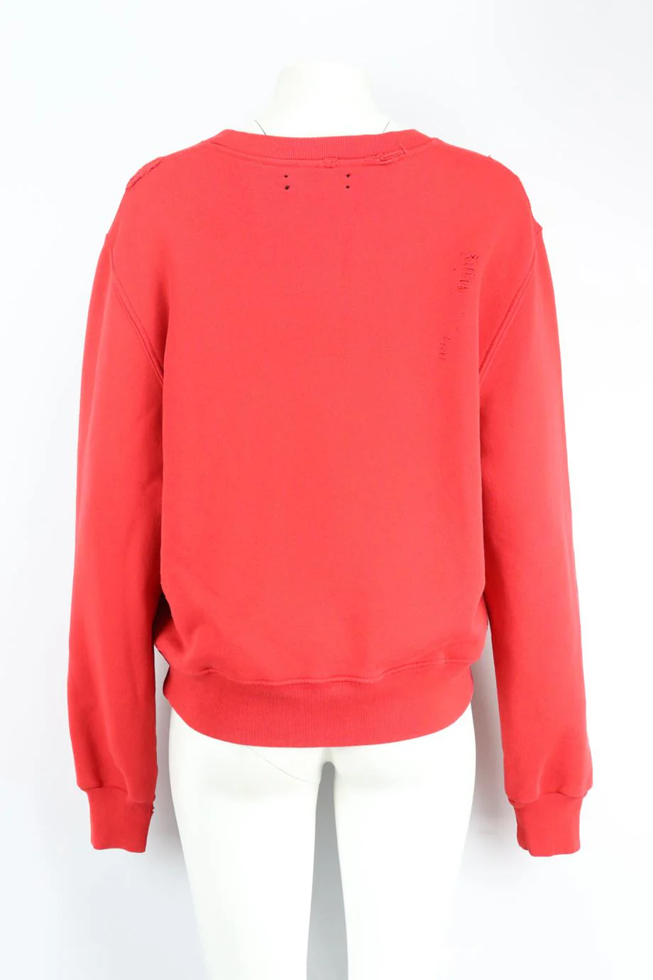 AMIRI DISTRESSED EMBROIDERED COTTON JERSEY SWEATSHIRT SMALL - Image 4
